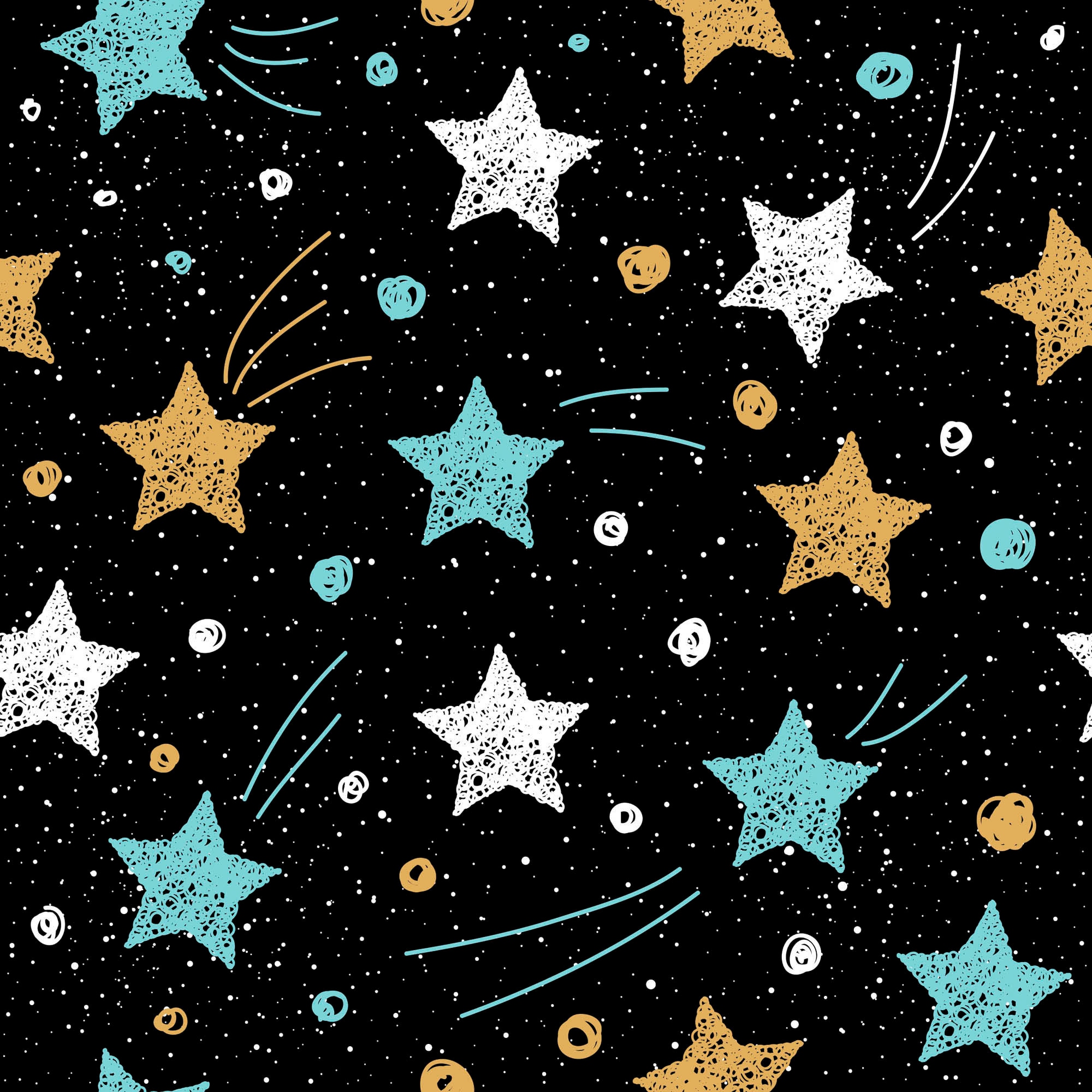 queence Dekokissen »Galaxy«, Kissenhülle,Galaxie,Sterne,Bunte Sterne,Universum,Nacht,Farbenfroh