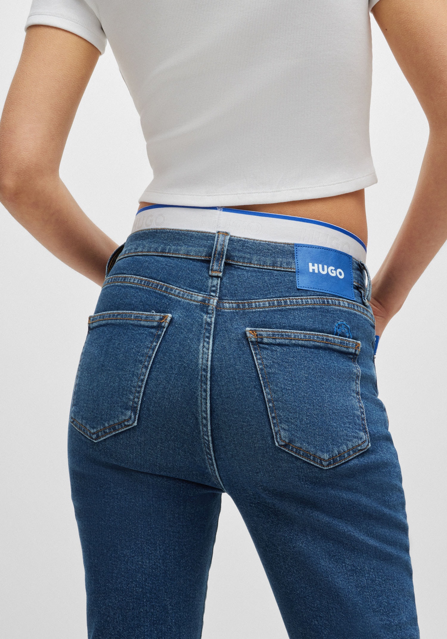HUGO Blue Skinny-fit-Jeans »Malu«, Skinny Fit mit mittlerer Leibhöhe