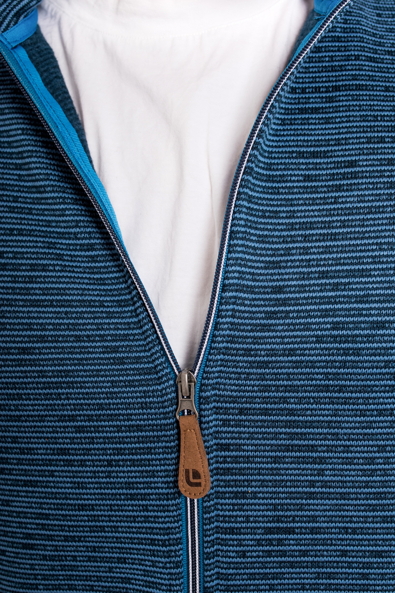 DEPROC Active Strickfleecejacke »LACEWOOD MEN«, Kontrastreissverschluss