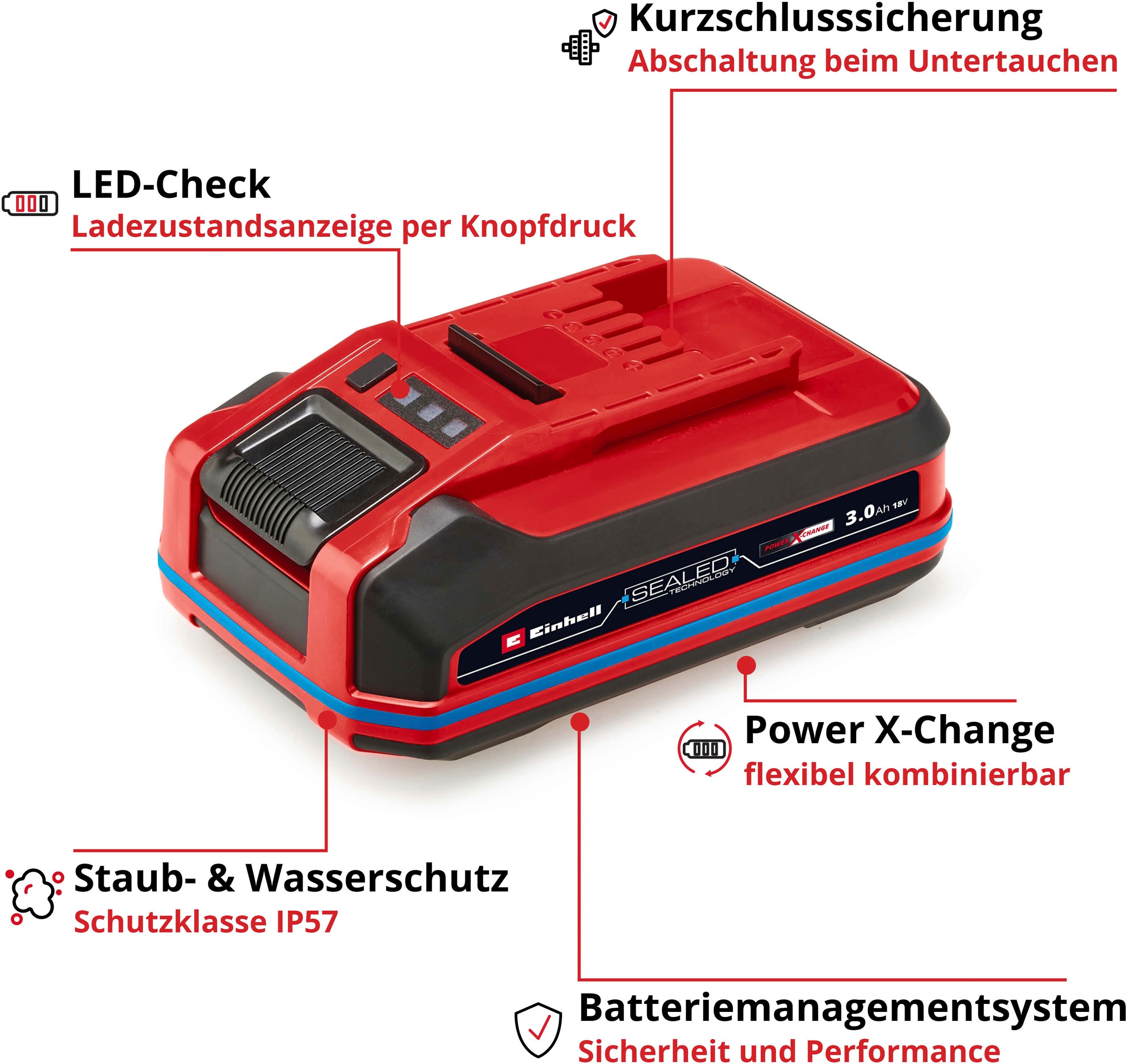 Einhell Akku »»SEALED PXC Plus A1«« 18 V, 3 Ah