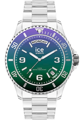 Quarzuhr »ICE clear sunset - Purple green - Medium - DAYDATE, 021433«