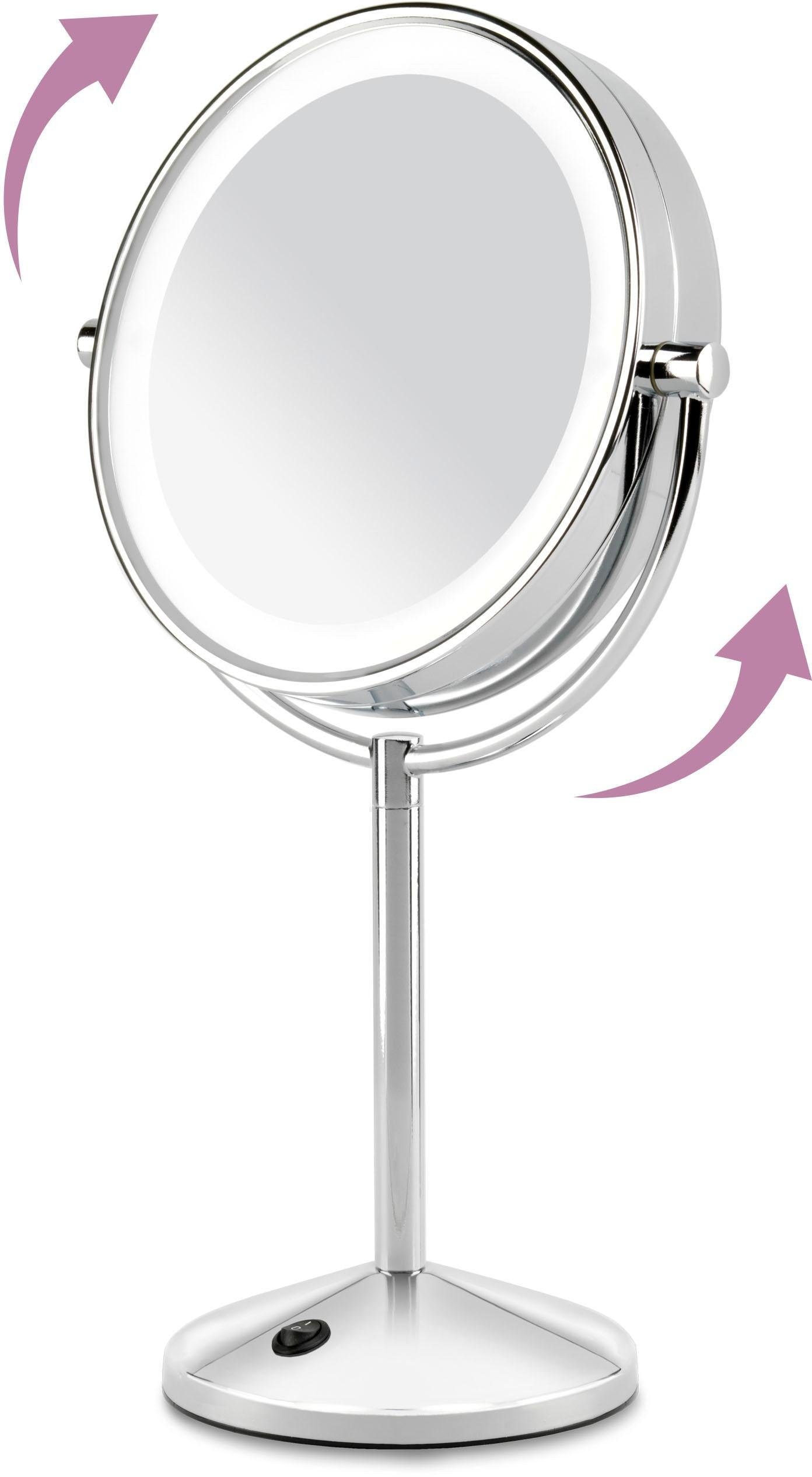 BaByliss LED-Lichtspiegel »9436E Lighted Makeup Mirror«, beleuchteter Kosmetikspiegel mit Batteriebetrieb