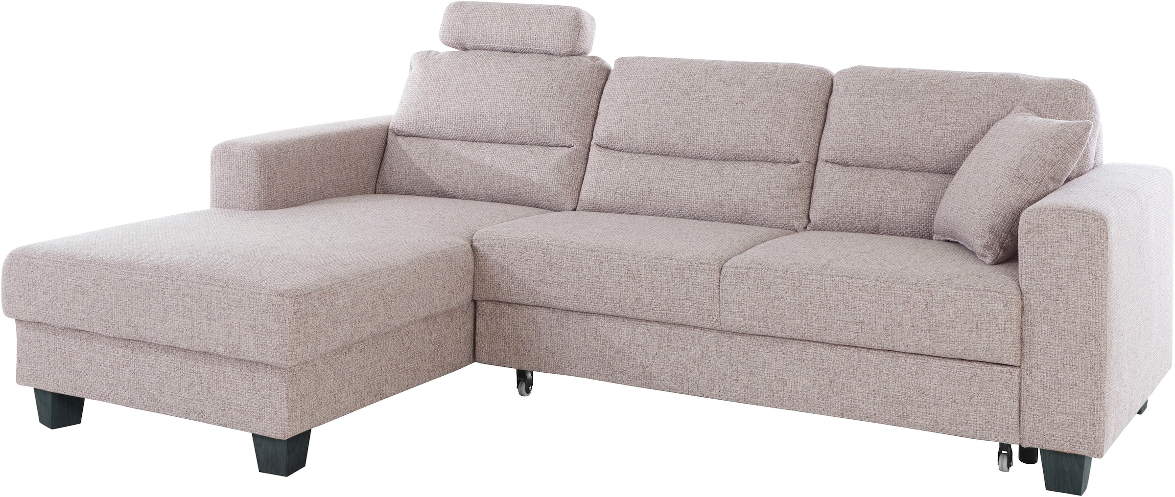 TRENDMANUFAKTUR Ecksofa »Chamber, zeitlos und modern, hoher Sitzkomfort, L-Form«, wahlweise mit Schlaffunktion