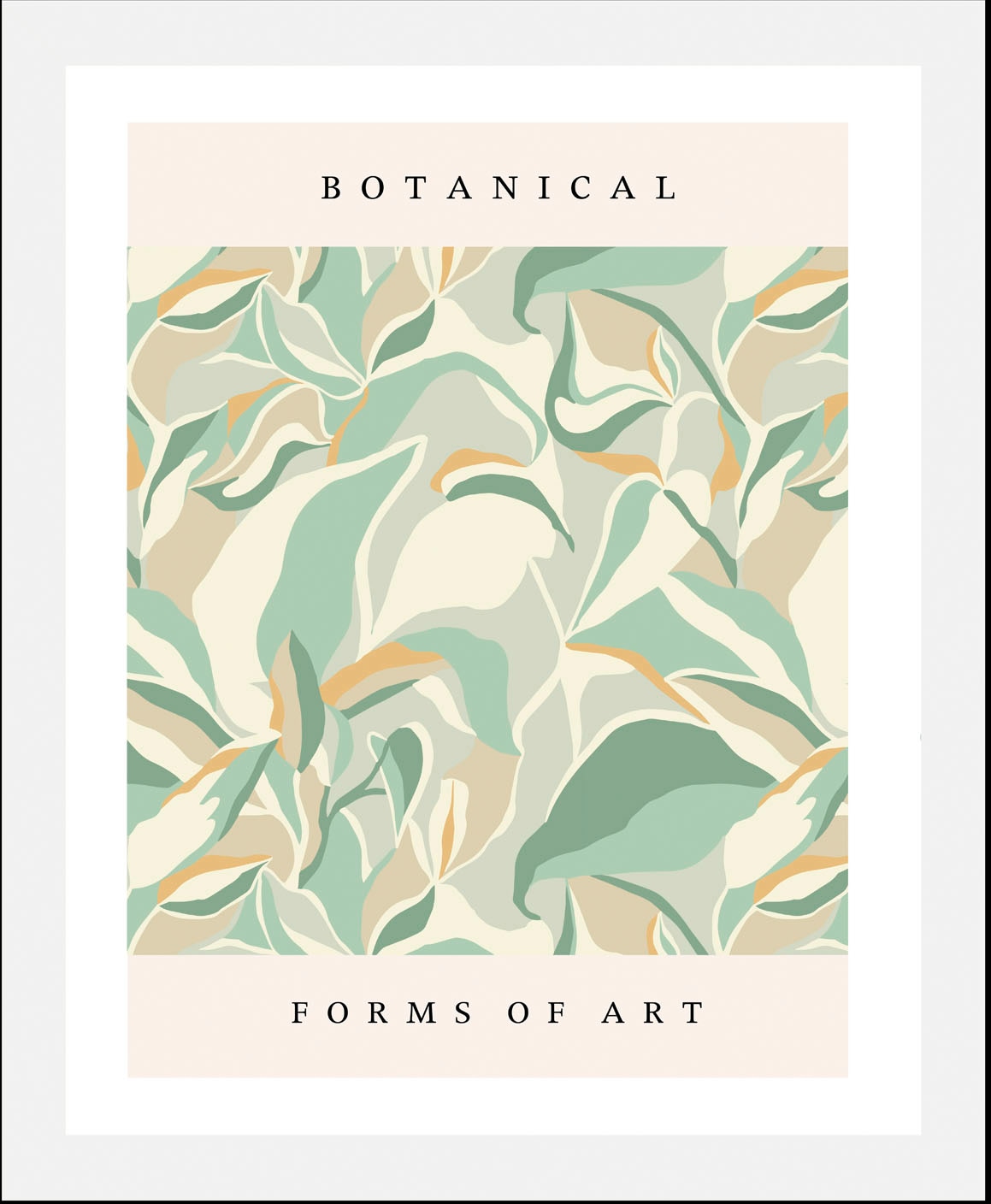 queence Bild »Botanical« Abstrakt | Art | Kunst | Pflanzen | Pflanzenbilder | Schriftzug 1 Stk. tlg. gerahmt