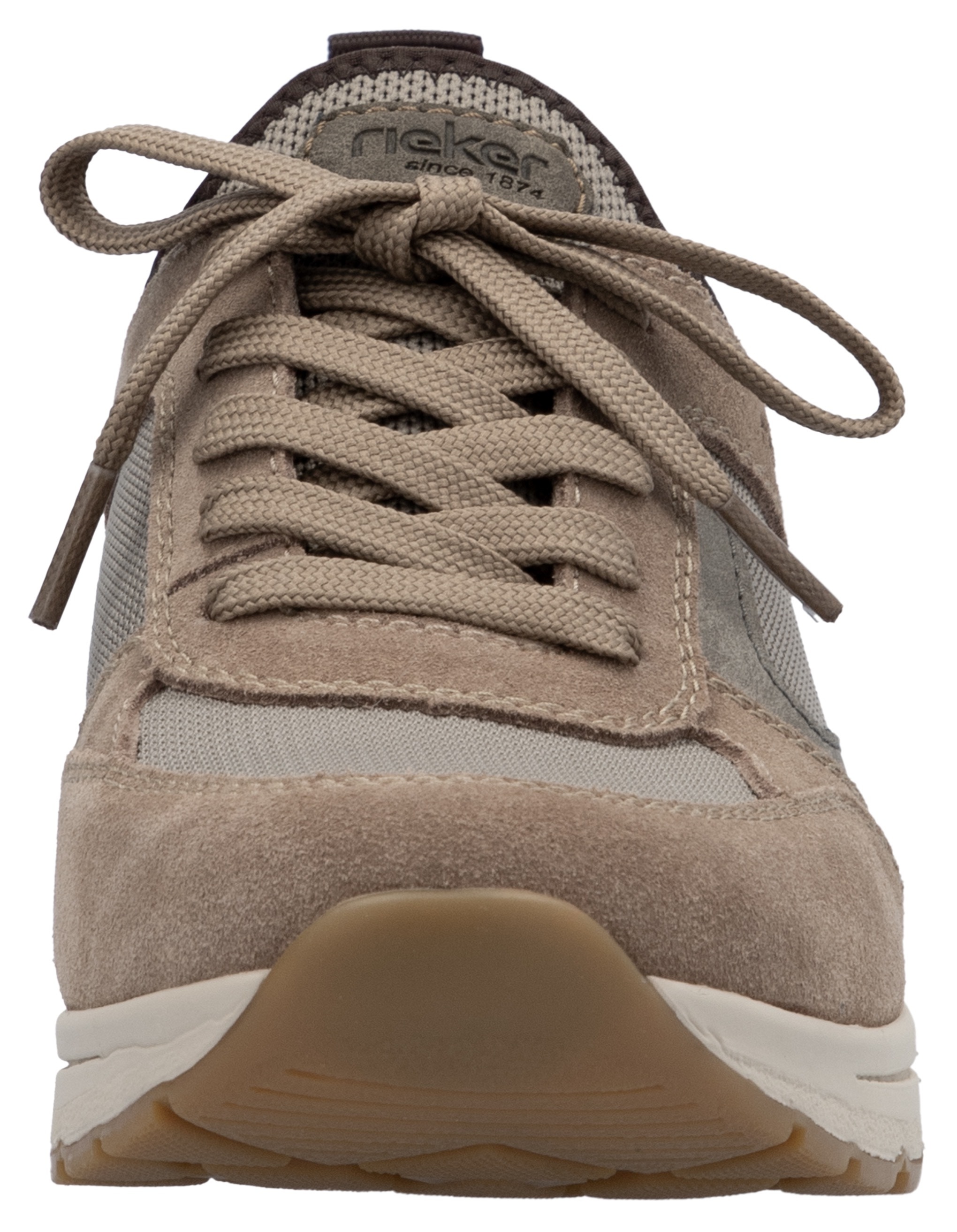 Rieker Slip-On Sneaker, Schlupfschuh, Halbschuh, Freizeitsneaker mit Schnürelement