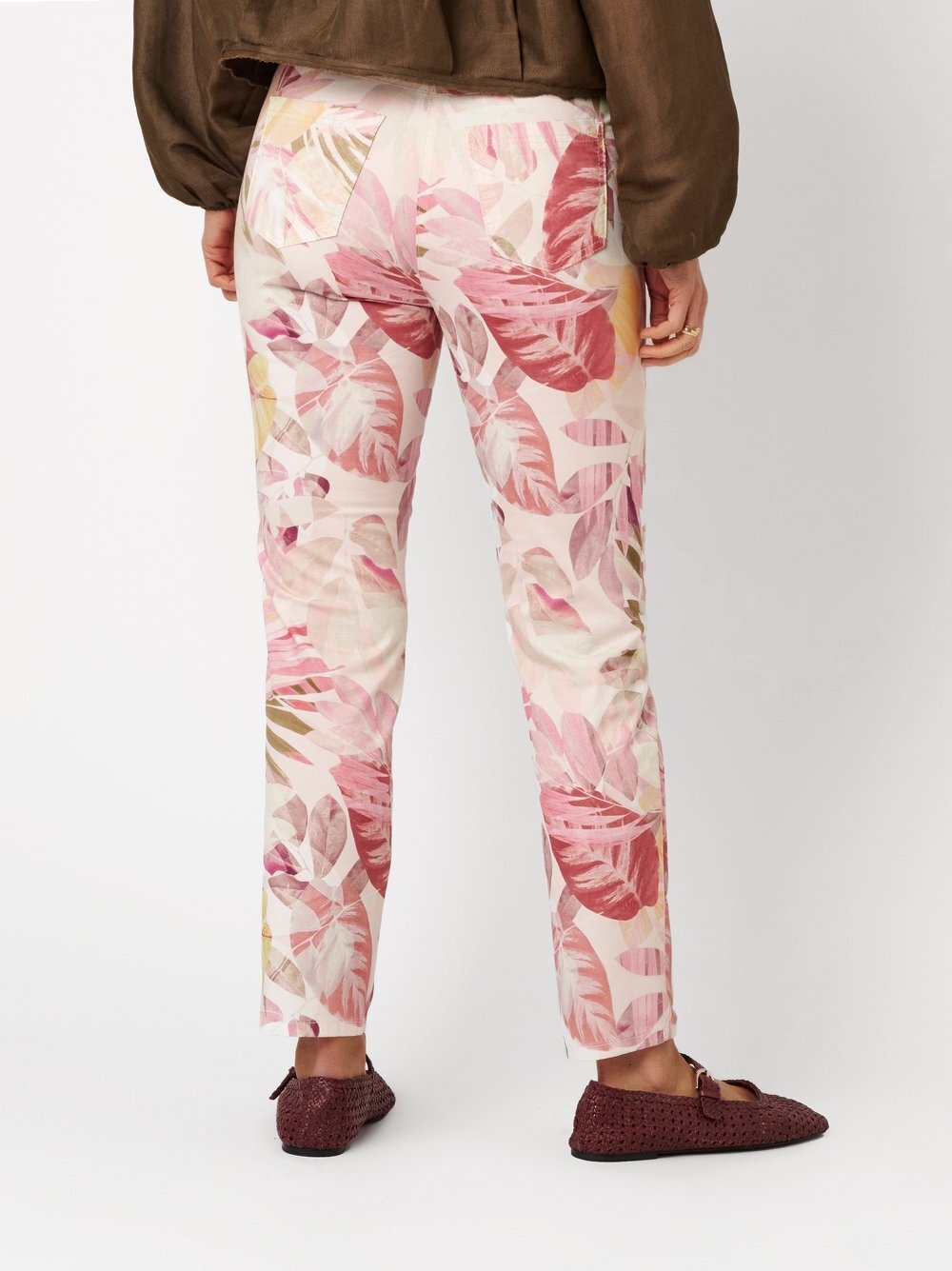 Relaxed Stretch-Hose »Meine beste Freundin 7/8«  mit kreativem Blumenmuster