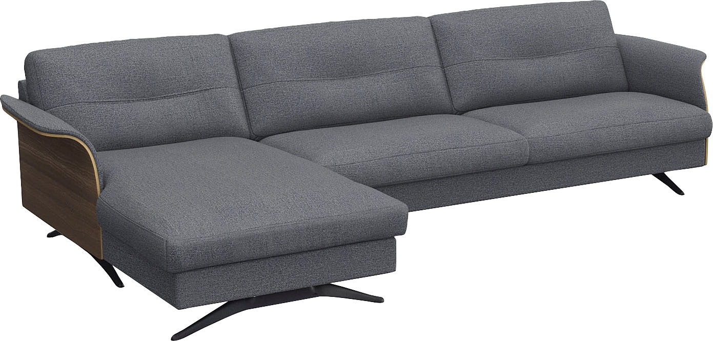 FLEXLUX Ecksofa »Glow, super bequem durch hochwertigem Sitzaufbau mit Federkern, L-Form« Modernes skandinavisches Design