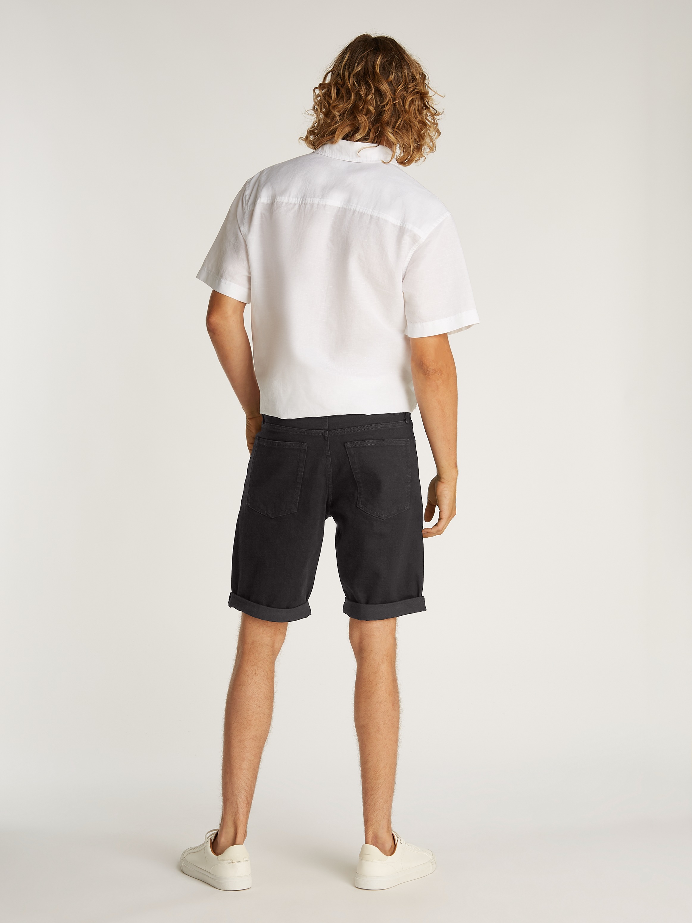 Calvin Klein Jeans Shorts »SLIM SHORT«, mit Umschlagsaum