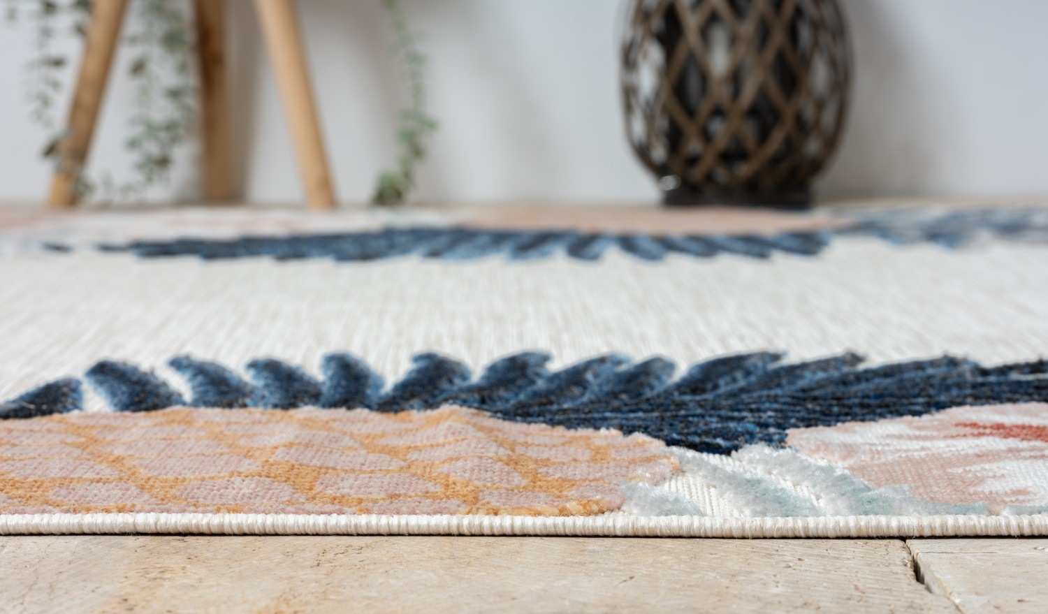 Myflair Möbel & Accessoires Teppich »Sunny Lagerräumung«, rechteckig, 8 mm Höhe, Blumen Motiv, mit Bordüre, Outdoor geeignet, Balkon, Terrasse
