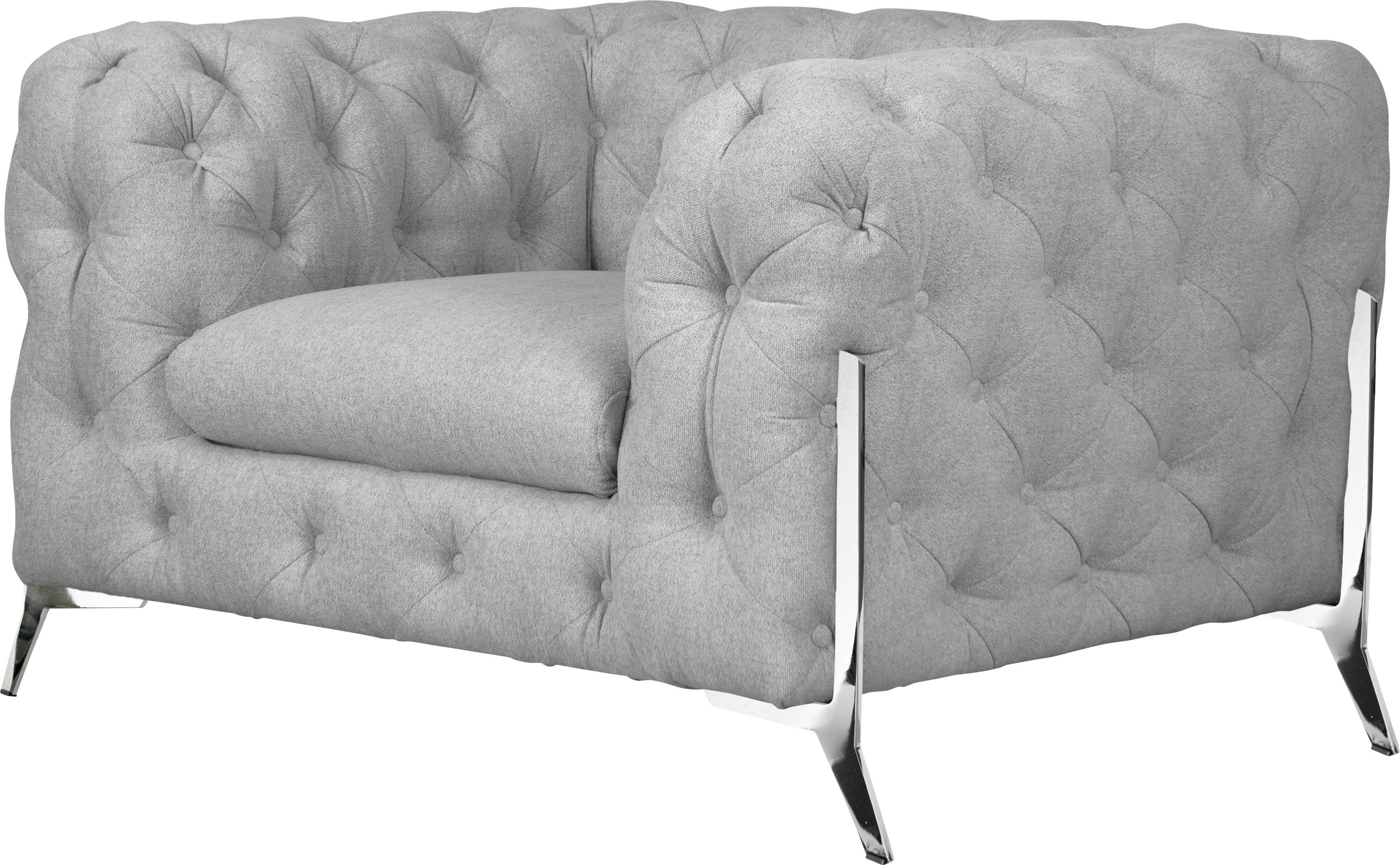 Leonique Chesterfield-Sessel »Amaury Sessel«, aufwändige Knopfheftung, moderne Chesterfield Optik, Fußfarbe wählbar