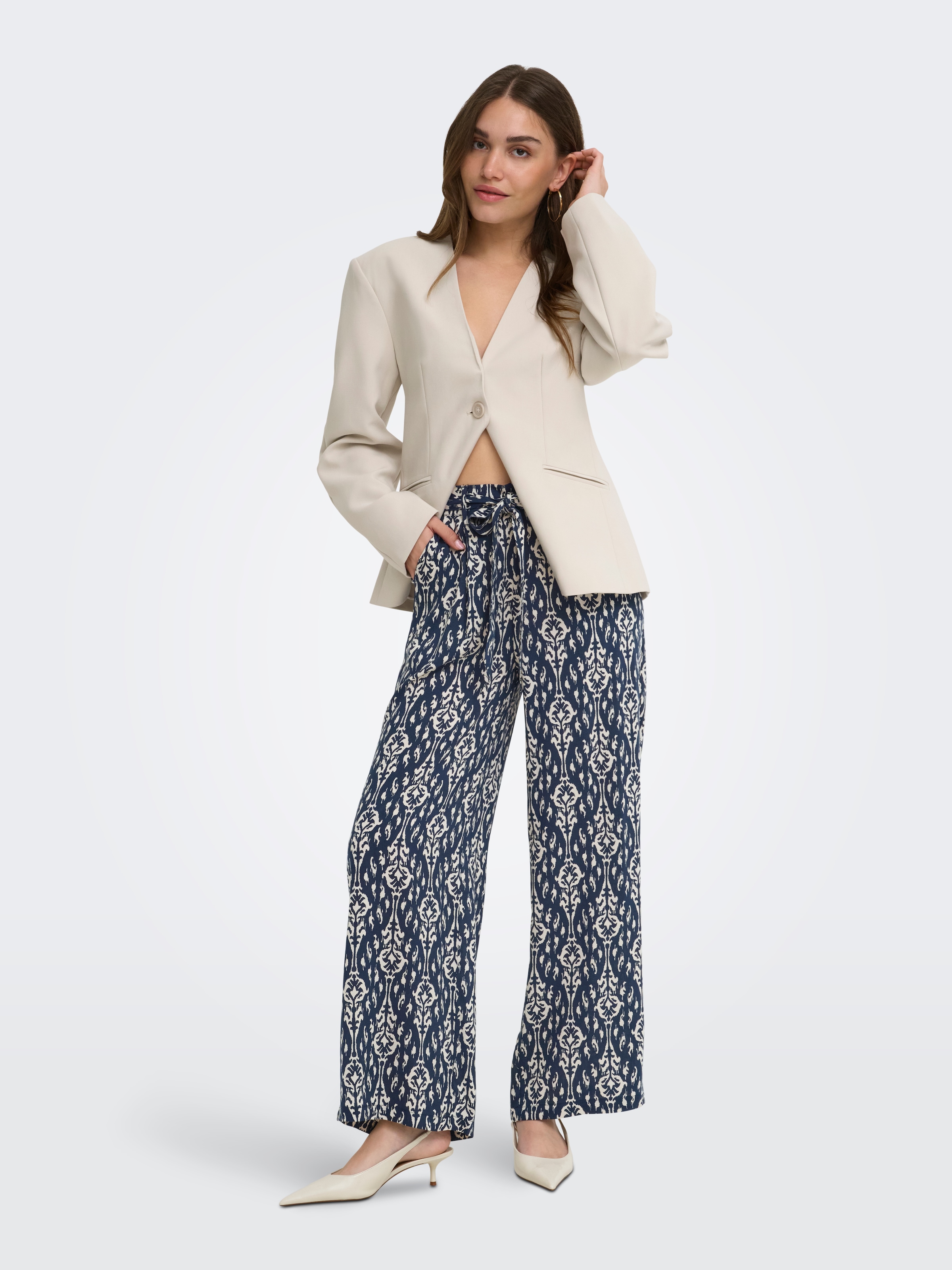 ONLY Schlupfhose »ONLSILVA LOOSE PANTS WVN NOOS«  Viskose, regular fit