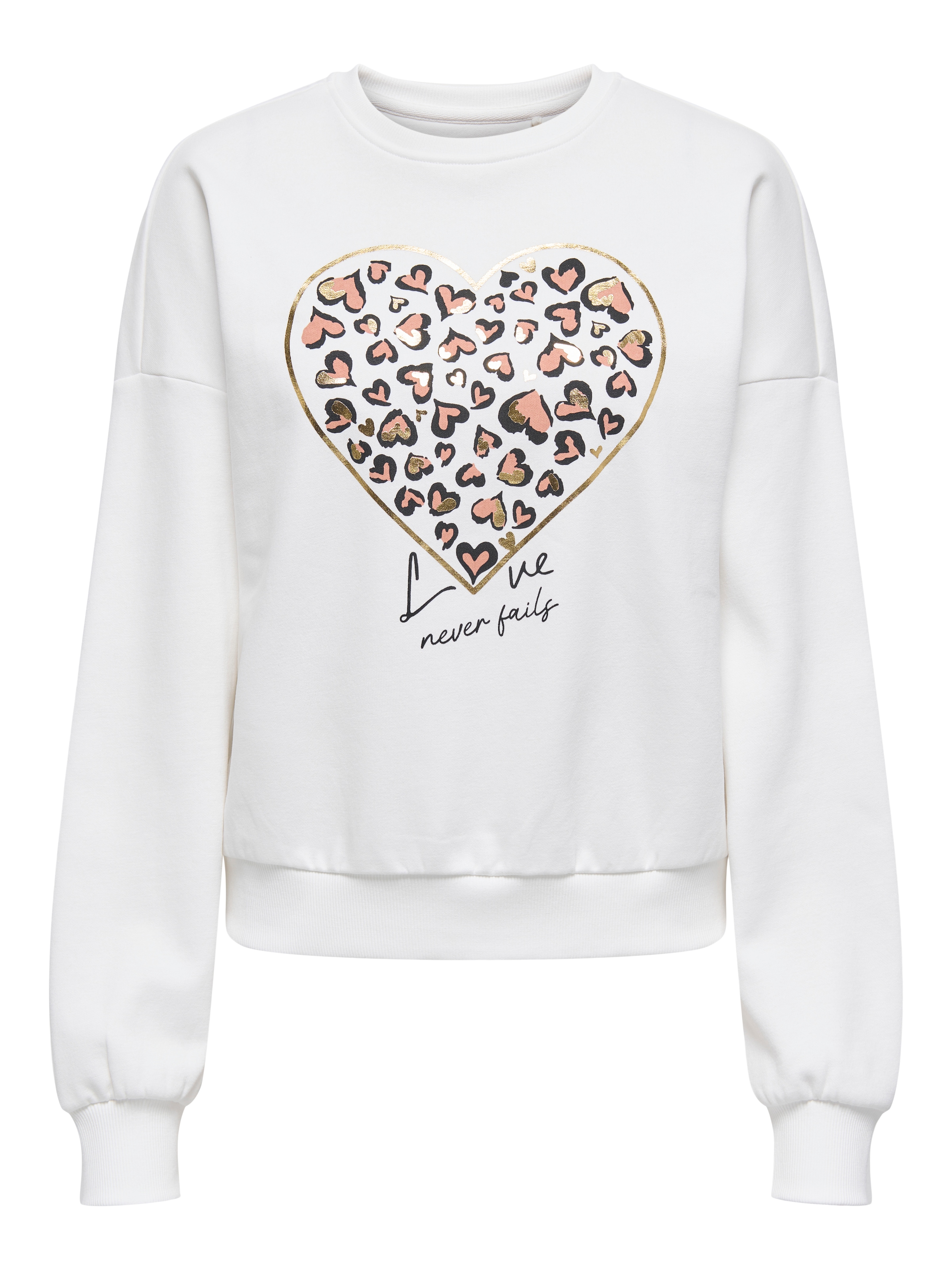 ONLY Sweatshirt »ONLTAMMIE L/S LEO PRINT O-NECK SWT«