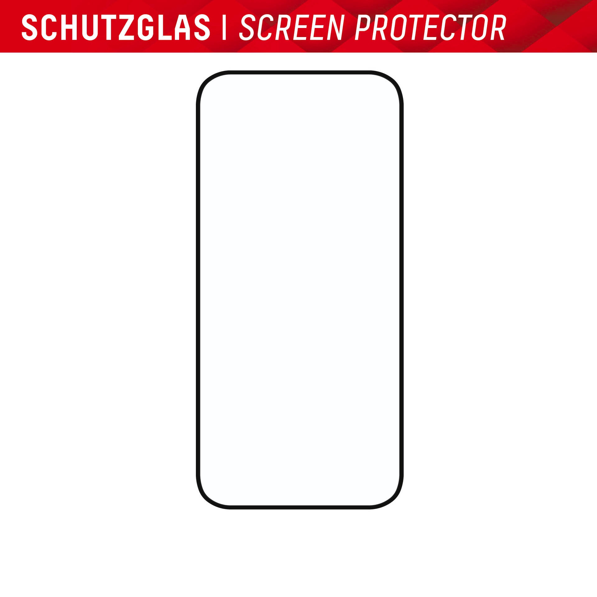 Displex Displayschutzglas »Real Glass FC«, für Apple iPhone 15 Plus-Apple iPhone 15 Pro Max, Displayschutzfolie Displayschutz kratzer-resistent 10H splitterfest