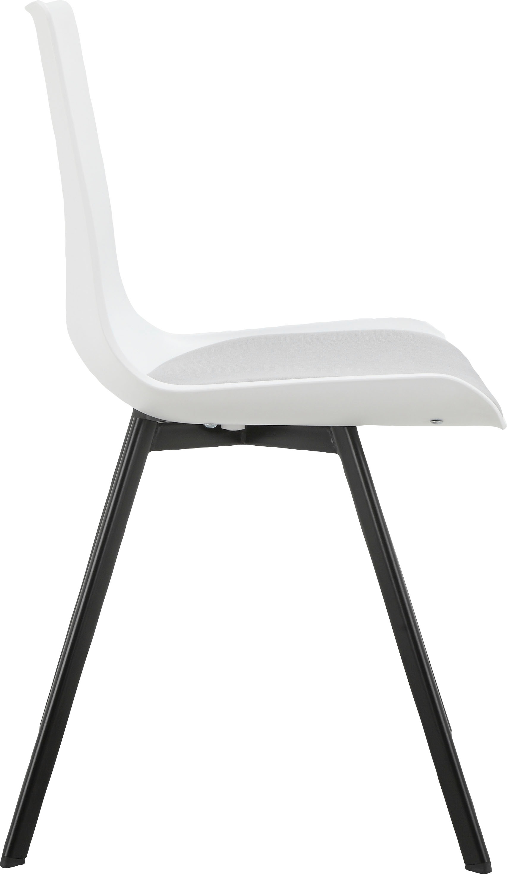 INOSIGN Esszimmerstuhl »Ayden«, 2 St., Polyester, festmontierte Sitzkissen, Gestell aus Metall, Sitzhöhe 48 cm