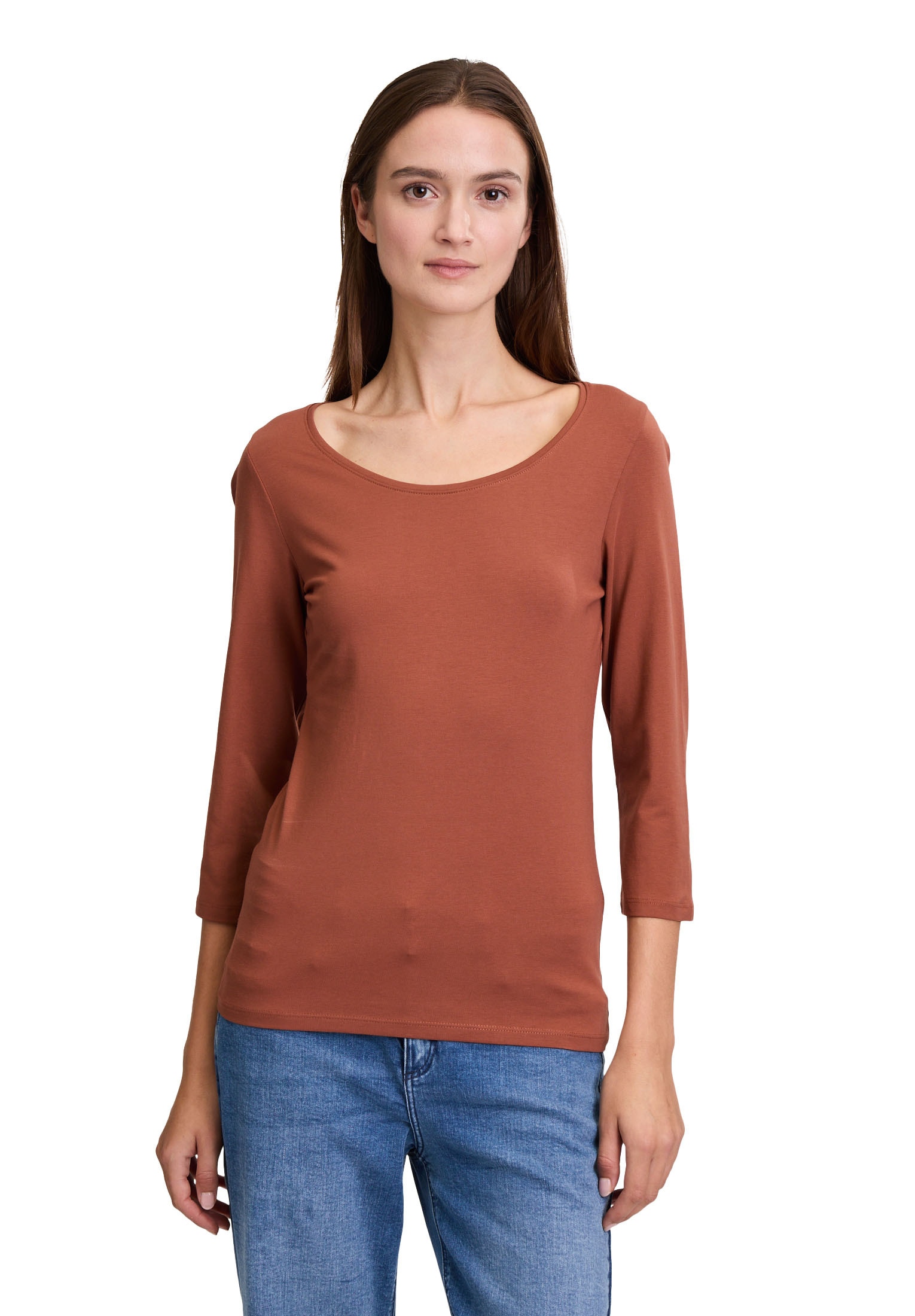 Cartoon 3/4-Arm-Shirt »Basic Shirt mit Rundhalsausschnitt«