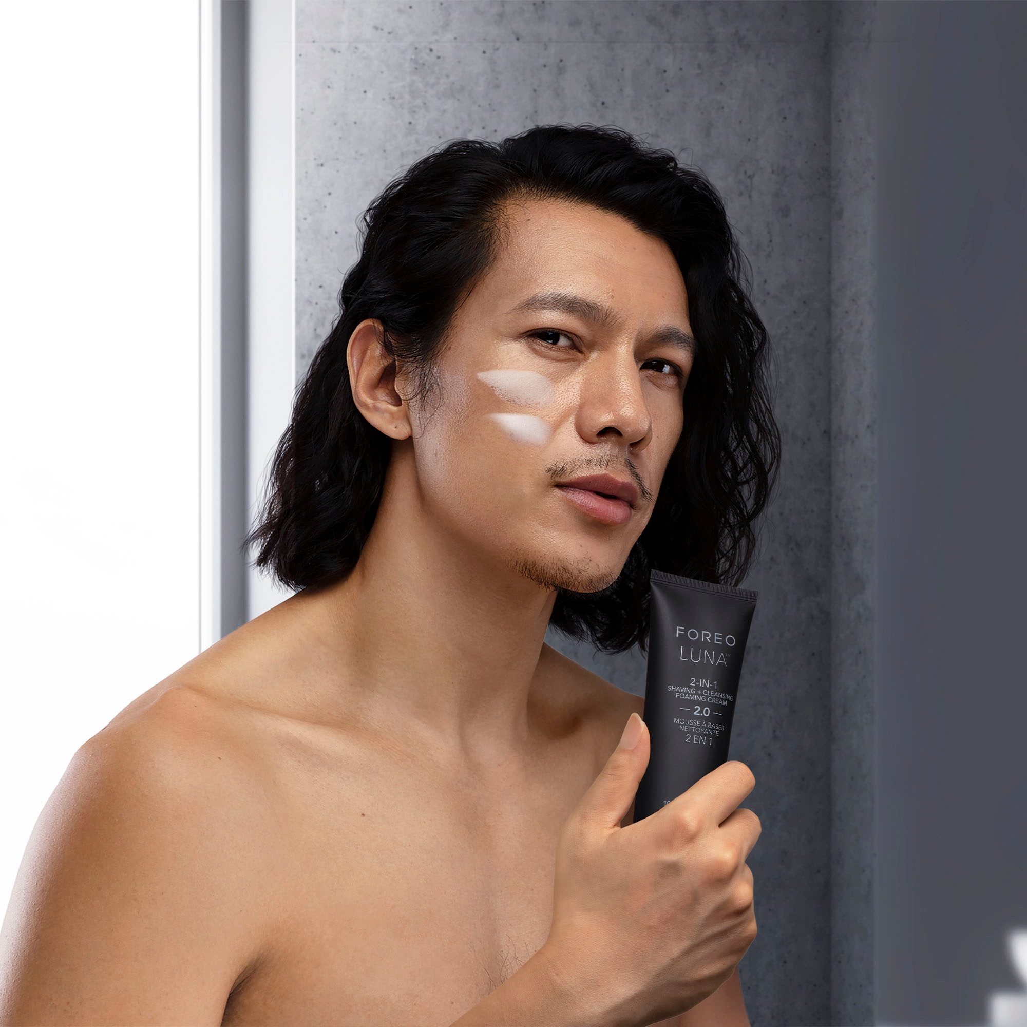 FOREO Rasiercreme »LUNA™ 2-IN-1 SHAVING + CLEANSING FOAMING CREAM 2.0 100 ml«