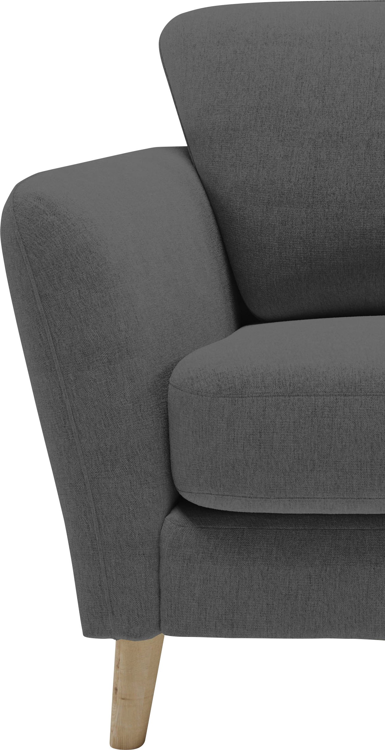 Home affaire Wohnlandschaft »MARSEILLE XXL 349cm, U-Form, Ottomane rechts/links wählbar«, Massivholzbeine aus Eiche, In verschieden Bezügen und Farbvarianten