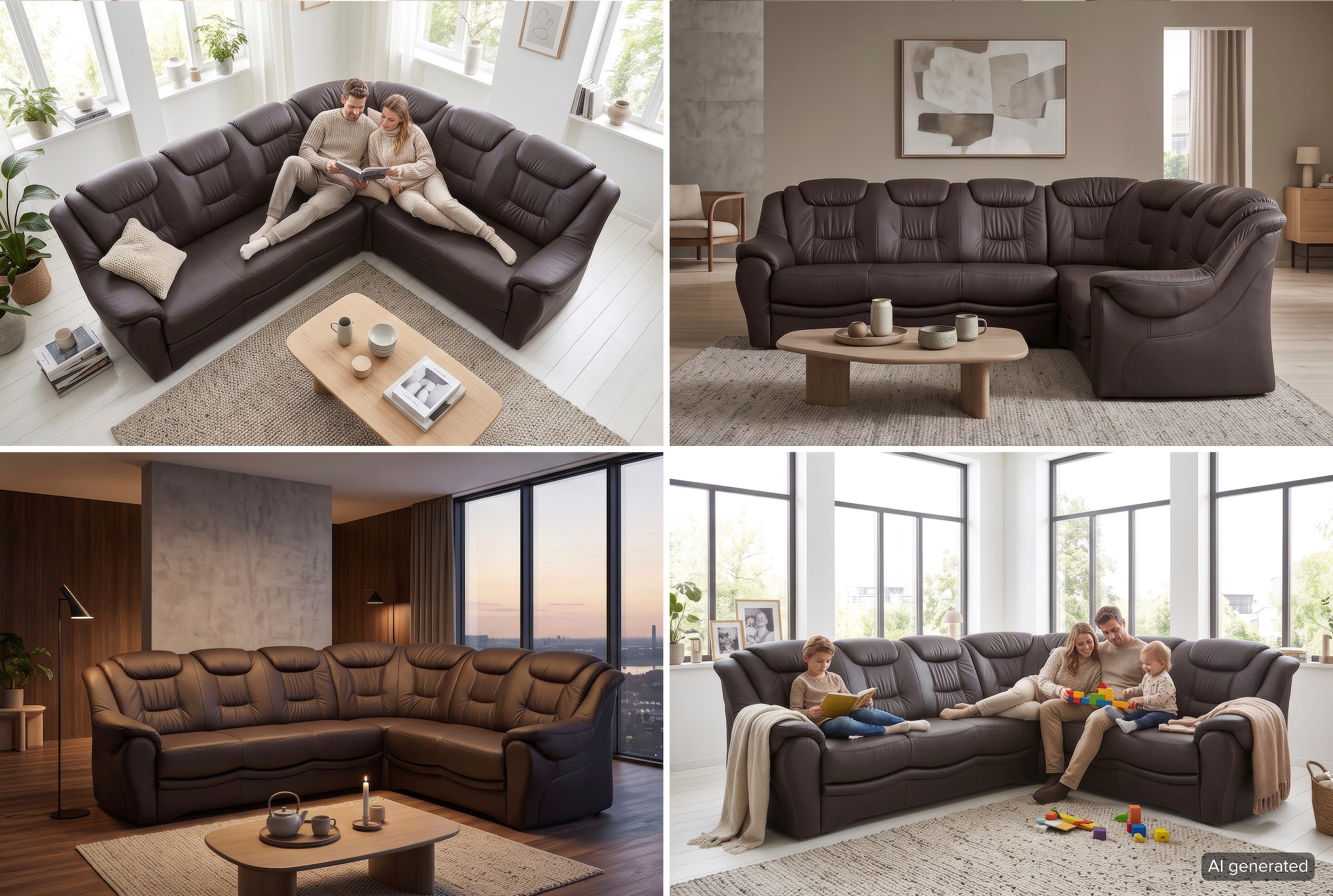 sit&more Ecksofa »Bellevue L-Form, B: 265 cm, Bettfunktion optional, Federkernpolsterung« Komfortable Sitzhöhe 44 cm, Liegefläche 120 x 198 cm bei Bettfunktion