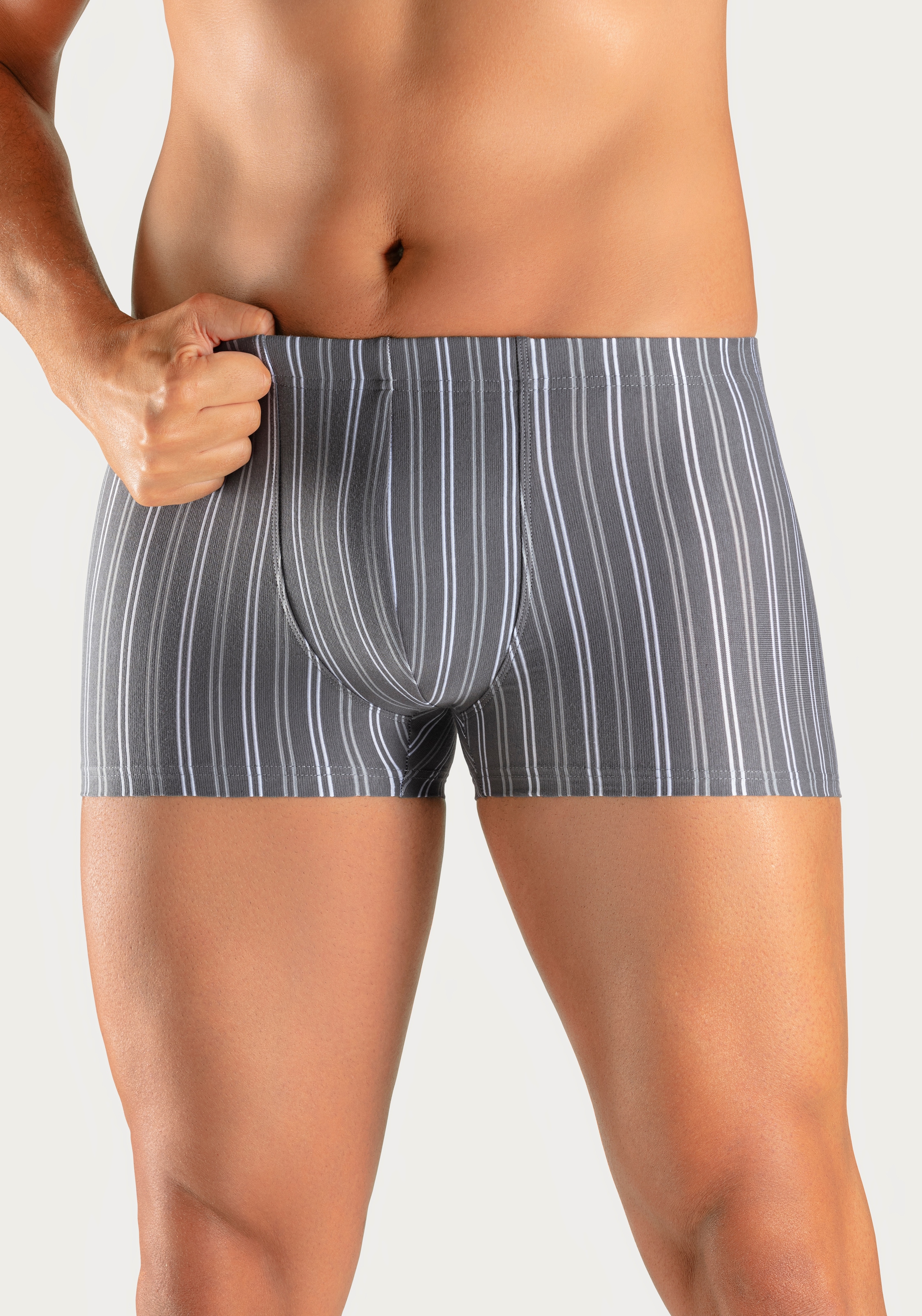 le jogger® Boxer »Boxershorts für Herren«, (Packung, 3 St.), mit garngefärbten Streifen