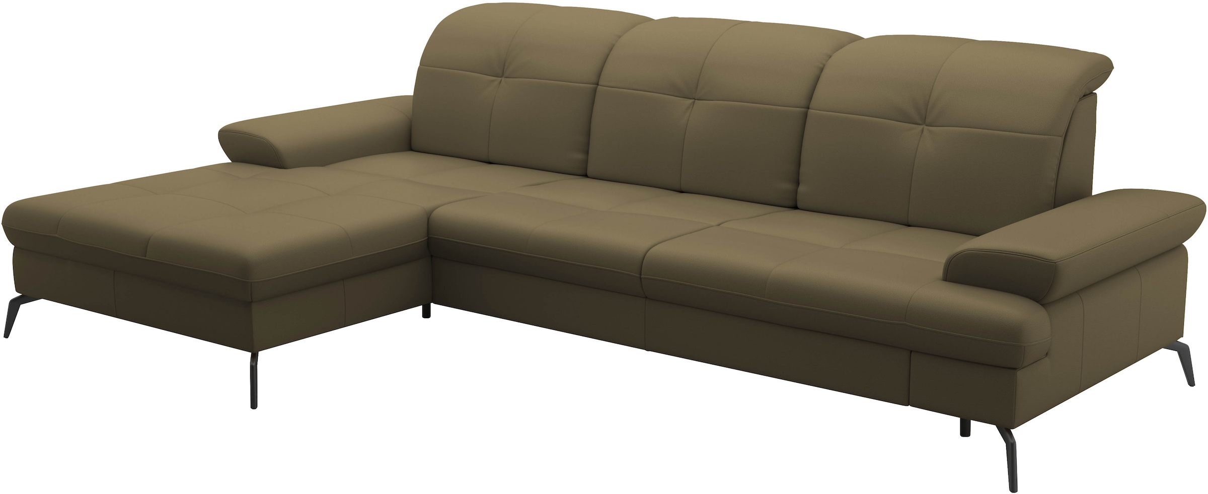 sit&more Ecksofa »Amica, L-Form, inkl. Sitztiefenverstellung & Armteilverstellung«, wahlweise mit Bettfunktion, Bettkasten und Kopfteilverstellung