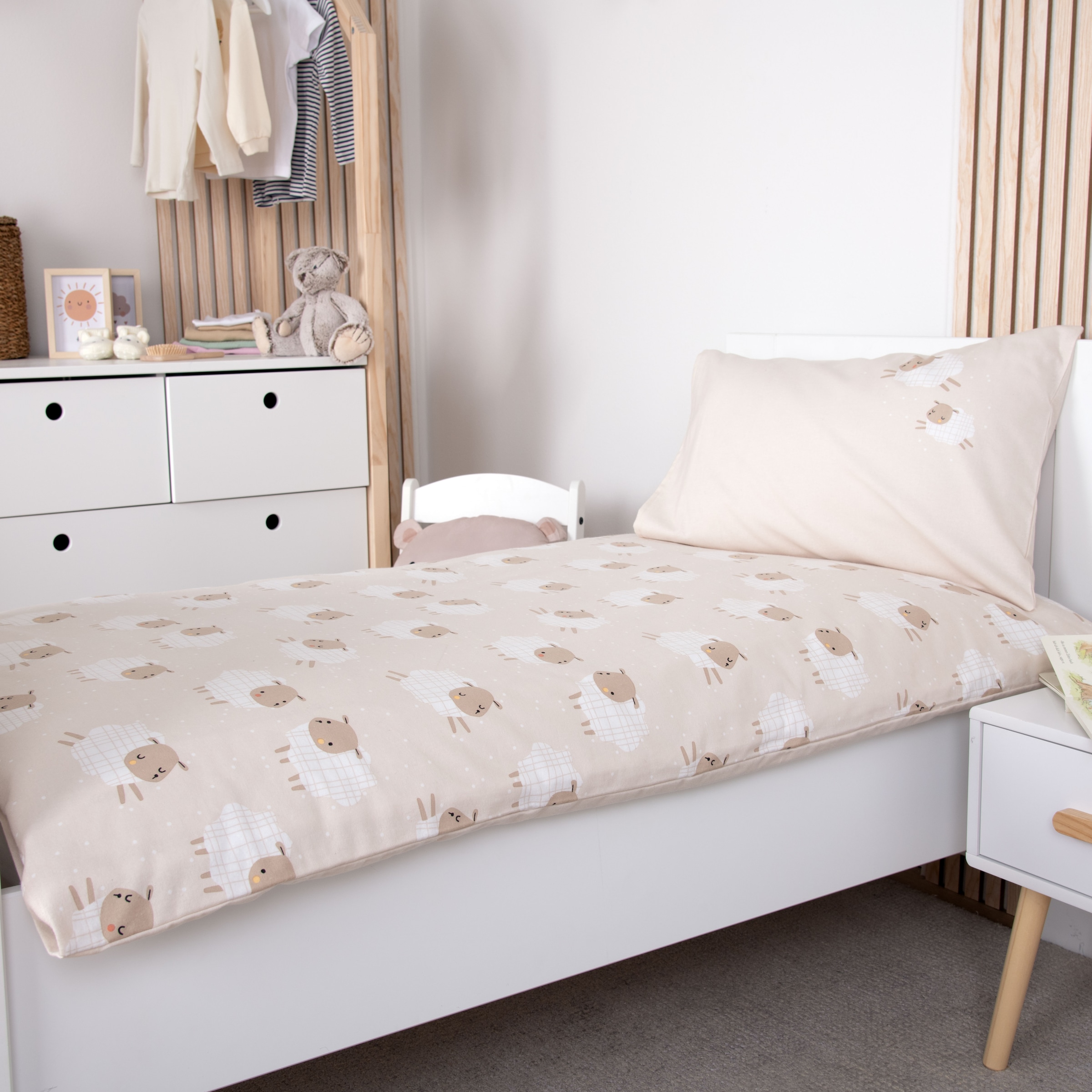 Baby Best Wendebettwäsche »babybest Schäfchen« 2 Stk. tlg. besonders kuschelig