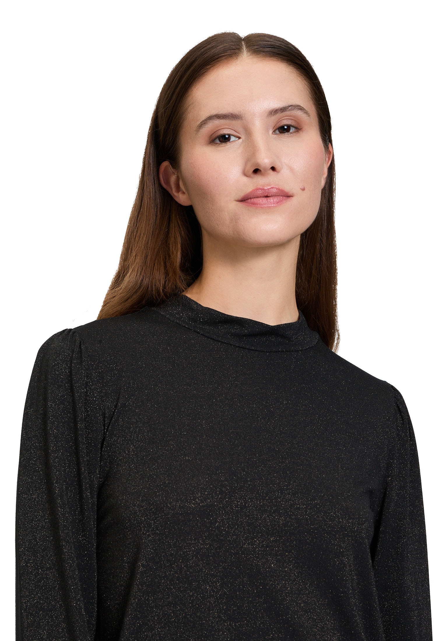 Betty&Co Langarmshirt »Rollkragenshirt mit Lurexfaden«