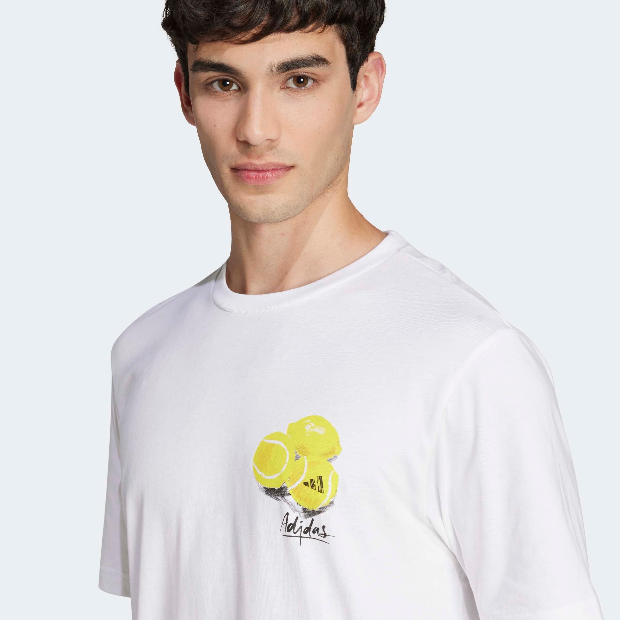 adidas Sportswear T-Shirt »LOUNGE STILL LIFE LEMONS GRAPHIC« sportlicher Stil, mit Grafikprint, aus Baumwolle, ohne Verschluss