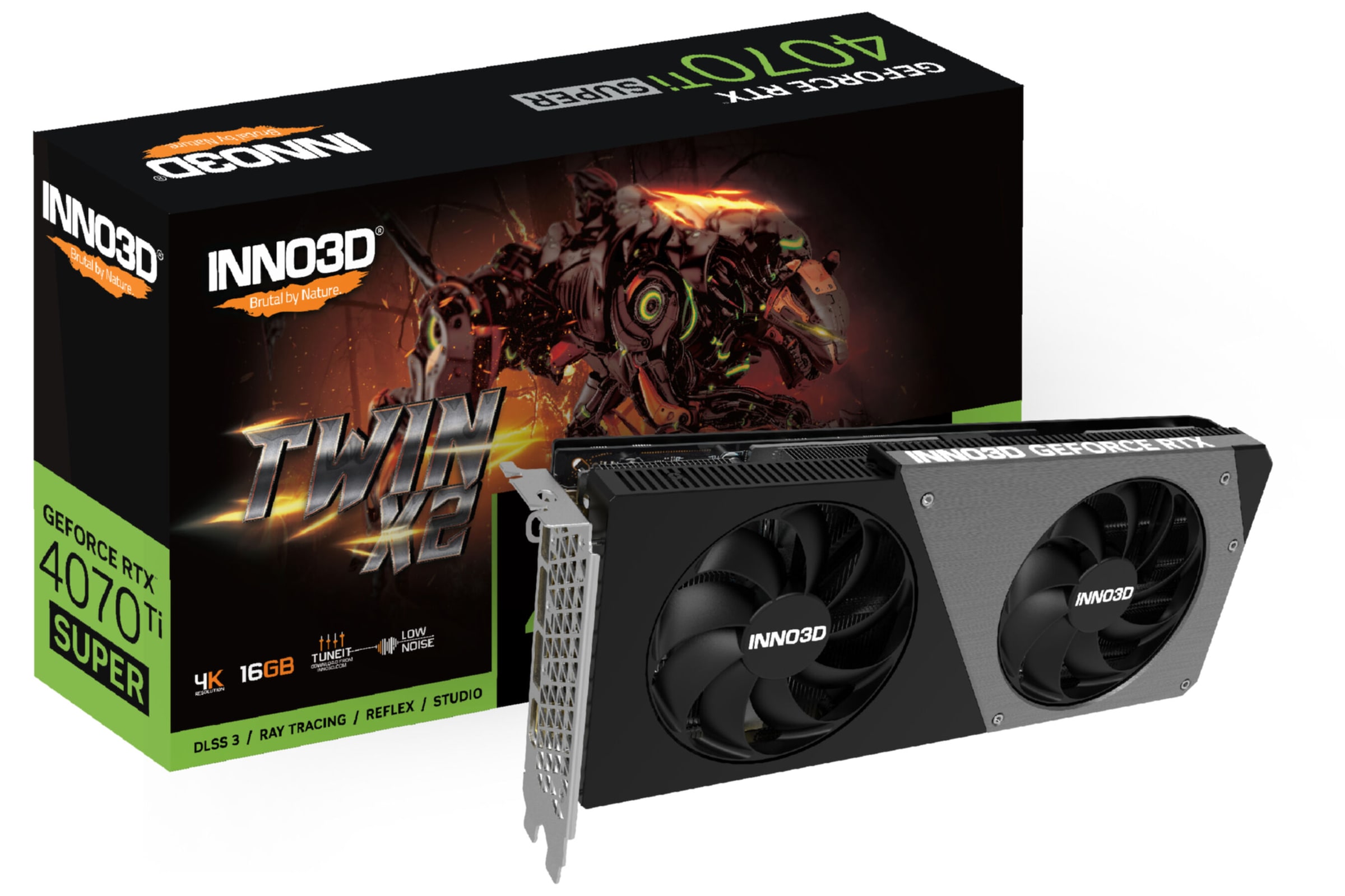 Grafikkarte »GEFORCE RTX 4070 Ti SUPER TWIN X2«