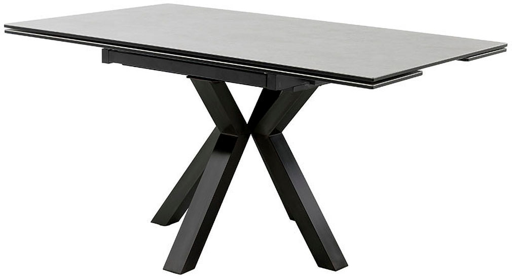 MCA furniture Esstisch »PALLINI Auszugstisch 90-150 cm«, (Einzelstück), Keramik,Metall,Längsseitenauszug,ausziehbar,Tischplatte 13 mm