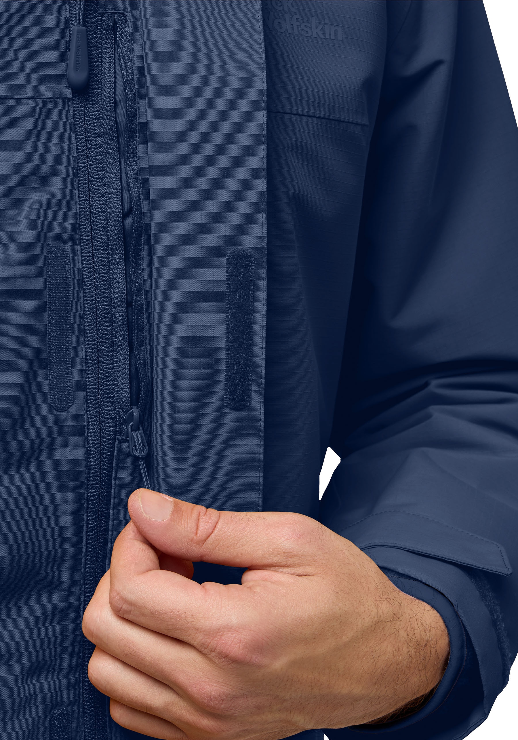 Jack Wolfskin Funktionsjacke »ALTENBERG 3IN1«, mit Kapuze, 3in1, wasserdicht, Übergangsjacke