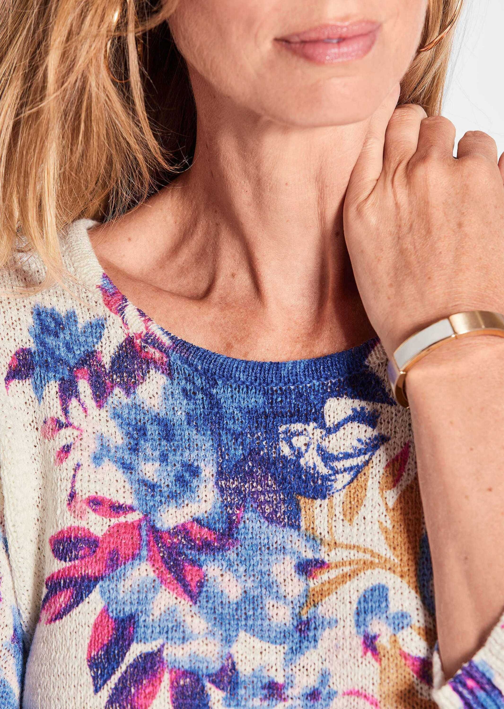 GOLDNER 2-in-1-Pullover »Kurzgröße Femininer Druckpullover«