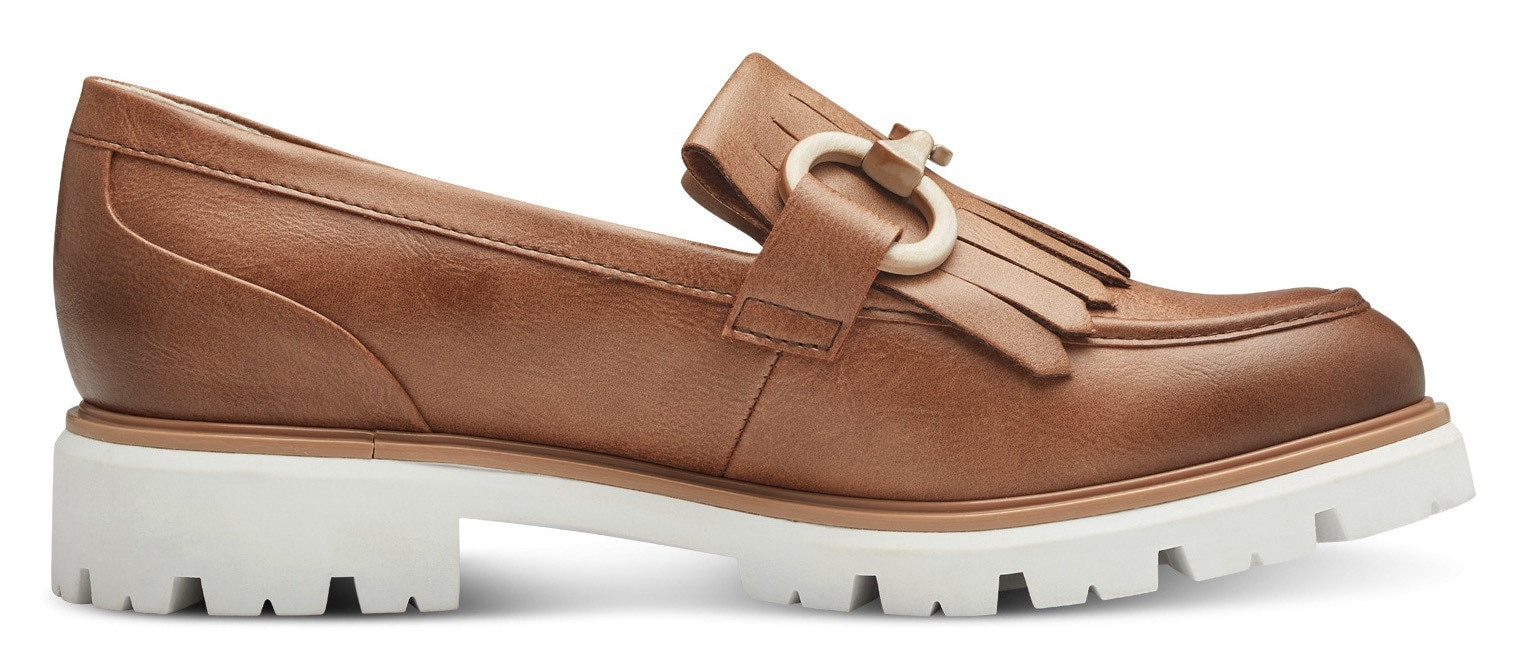 MARCO TOZZI Slipper, Chunky Loafer, Slipper in veganer Verarbeitung