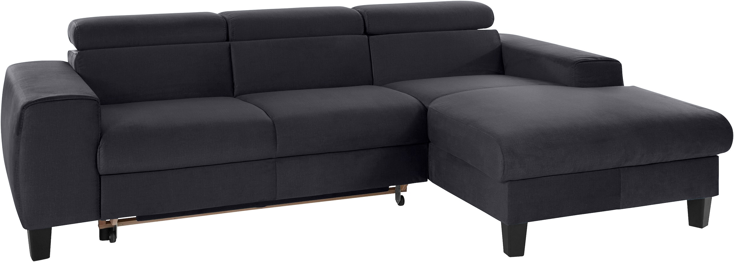 COTTA Ecksofa »Morven L-Form«, Inklusive Kopfteilverstellung, wahlweise mit Ladestation, Bettfunktion