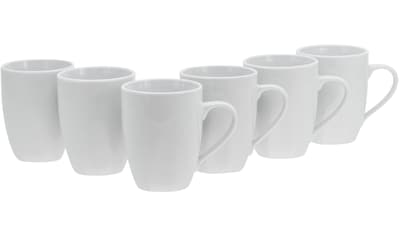 Becher »Square Weiss«, (Set, 6 tlg.)