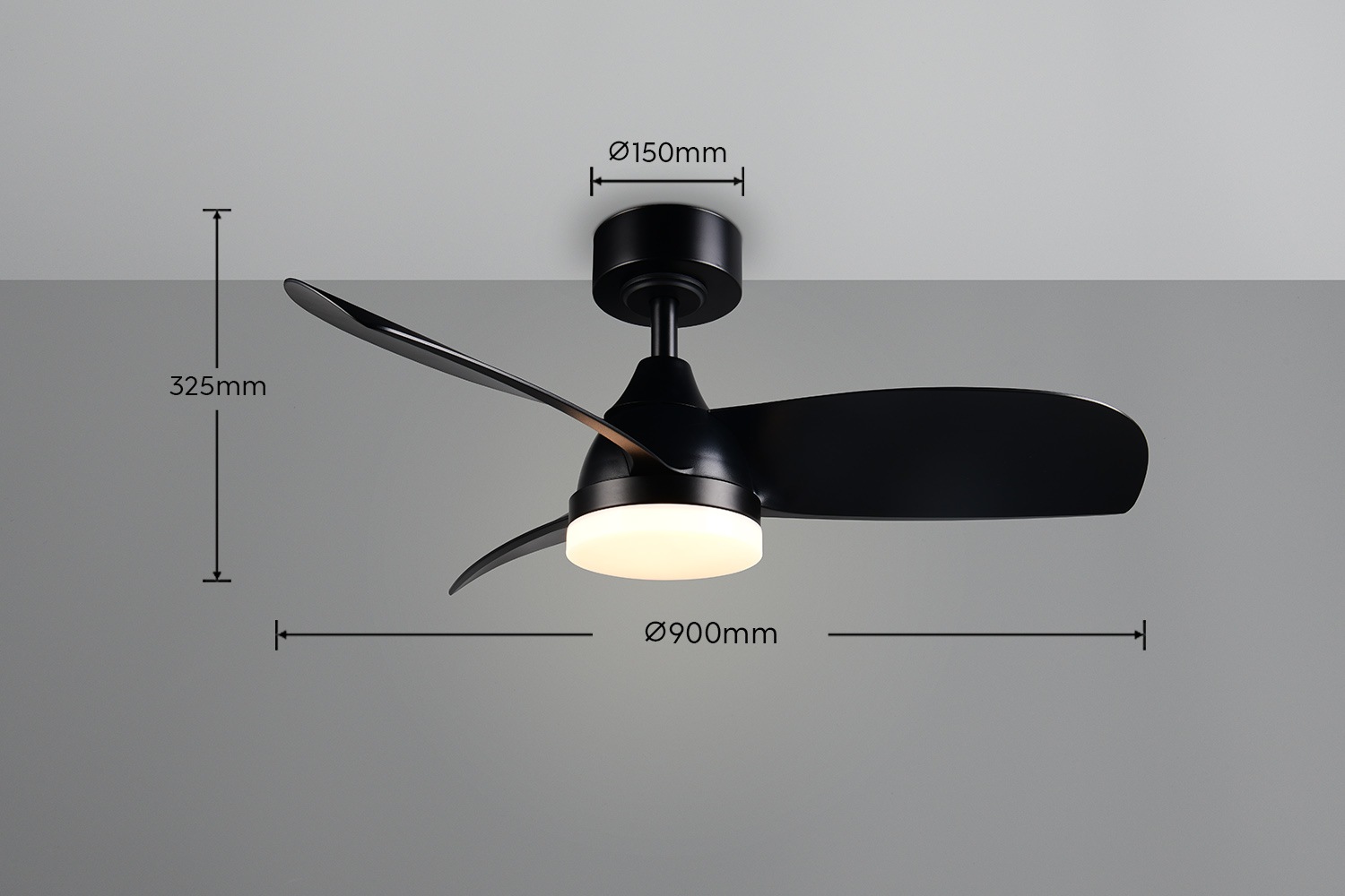 REALITY Leuchten LED Deckenleuchte »HELSINKI mit Ventilator, Deckenventilator mit Licht inkl Fernbedienung« LED-Board 1 Stk. warmweiß - kaltweiß 6 Geschwindigkeiten höhenverstellbar Vor-& Rücklauf dimmbar Nachtlicht