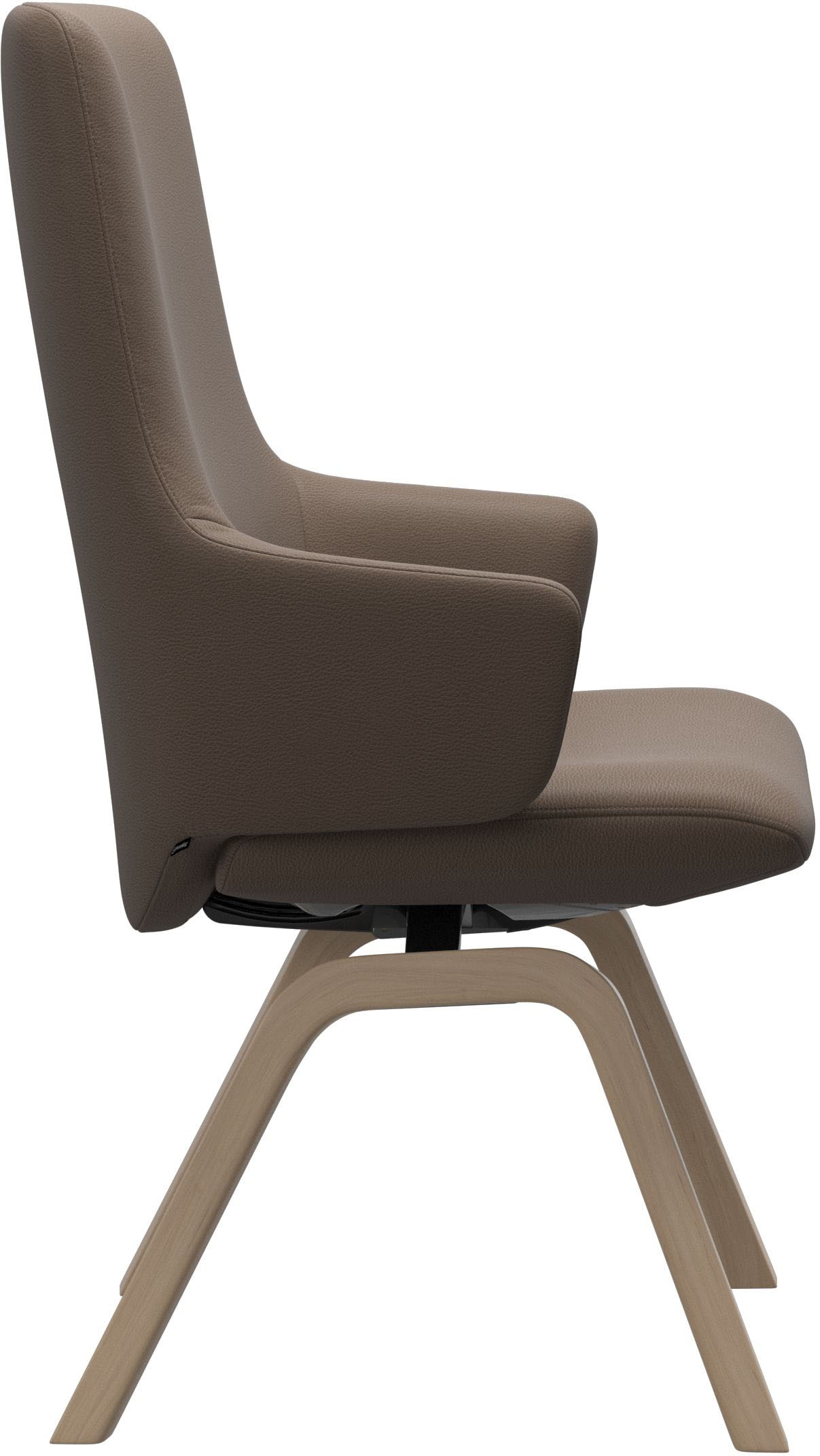 Stressless® Polsterstuhl »Laurel«, Leder BATICK, High Back mit Armlehne, Größe L, mit schräggestellten Beinen in Eiche