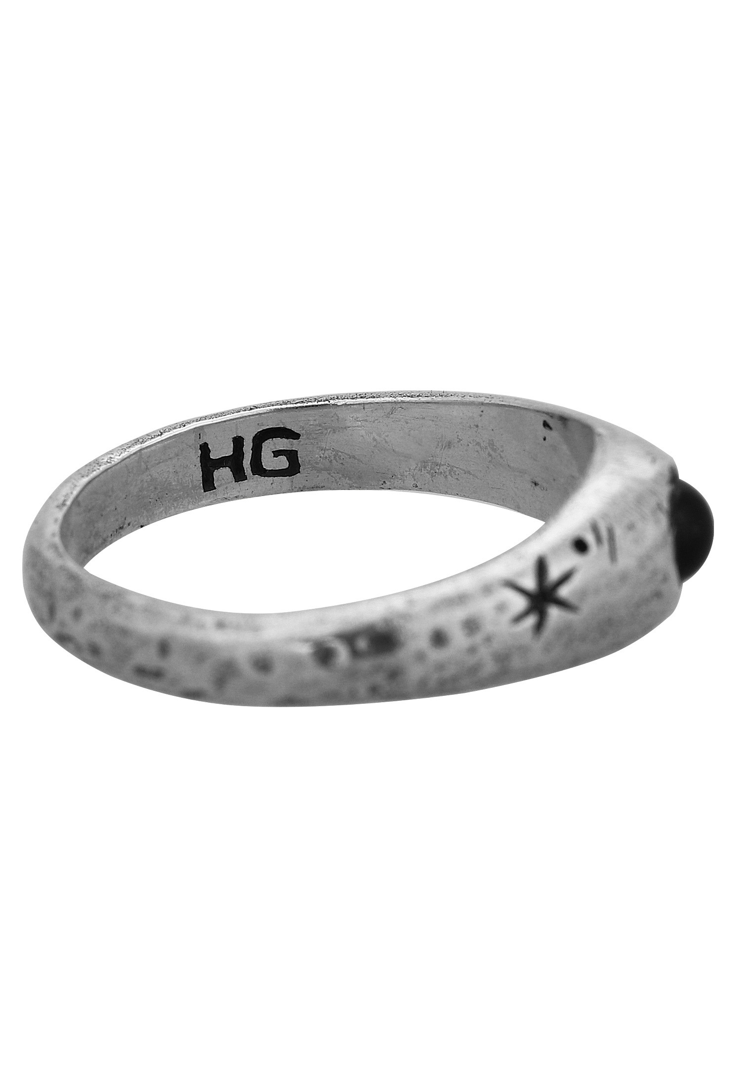 HAZE & GLORY Silberring »Ring Siegelring Cast Away - Onyx 925 Silber«