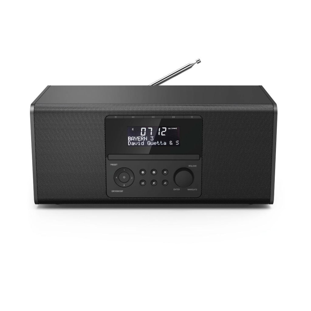 Hama Digitalradio (DAB+) »DAB Digitalradio mit CD-Laufwerk, FM/Bluetooth/USB/Stereo DR1550CBT«, (Digitalradio (DAB+)-FM-Tuner 6 W)