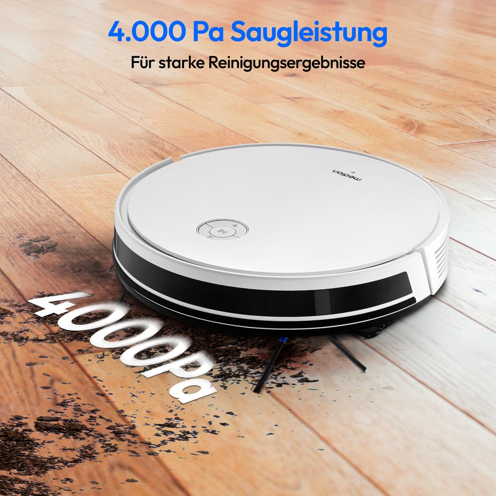 Medion® Saugroboter »S35 (MD 11899), intelligente S-Linien Navigation, 4 kPa Saugleistung«, App-Steuerung, Teppicherkennung, 120 min Laufzeit, Ladestation