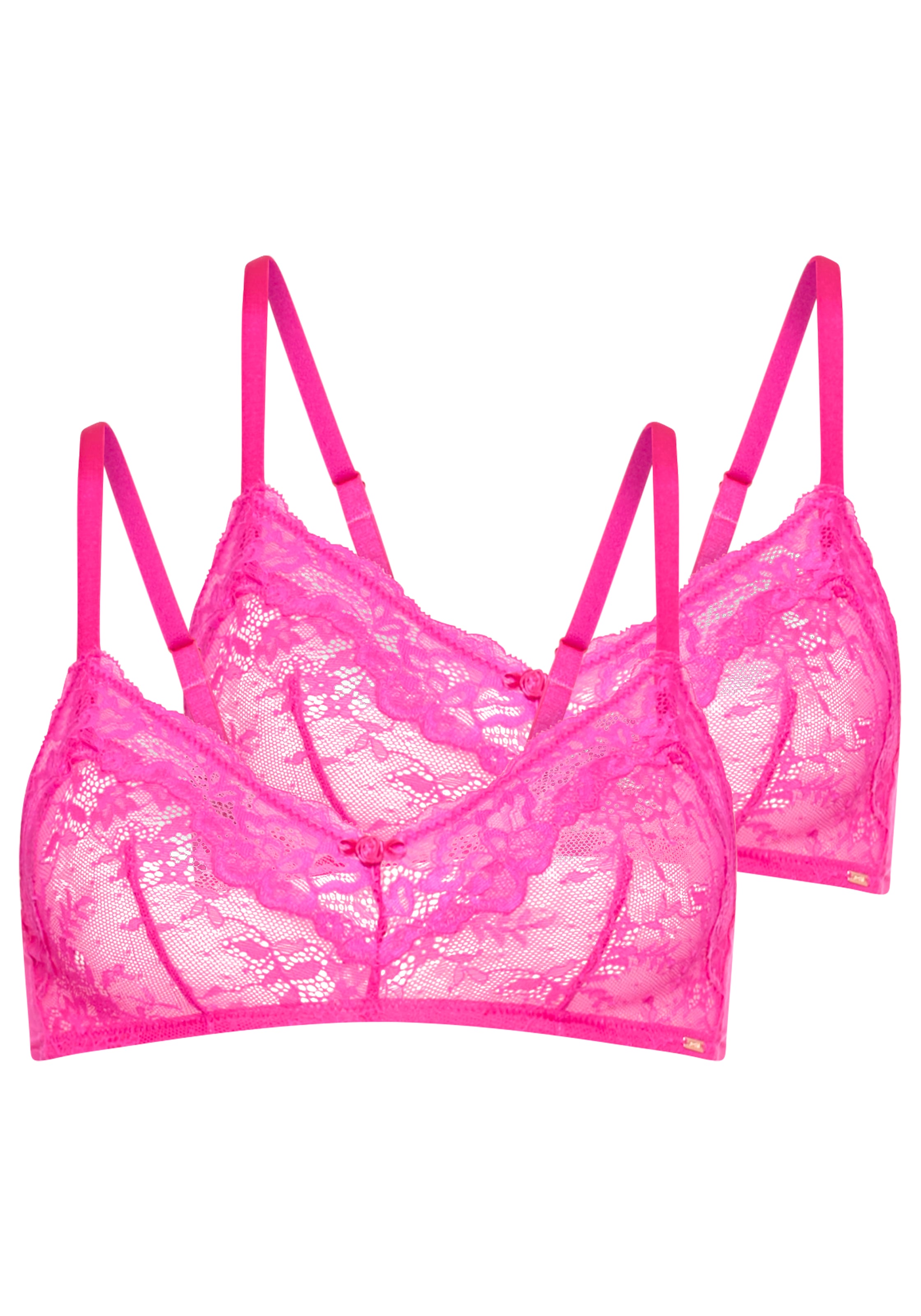 Dorina Bralette »ORIGINS-2PP«, Durchgehende Spitze mit Spitzenbesatz an den Körbchen, ohne Bügel