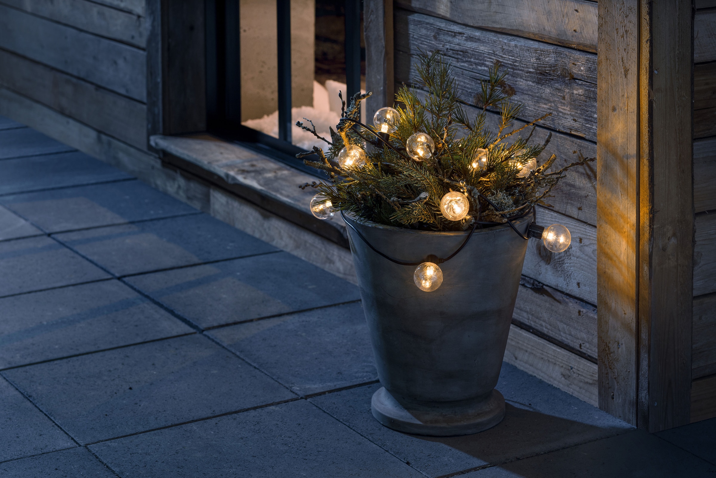 20 bestellen Raten auf 20 »Weihnachtsdeko bernsteinfarbene klare LED-Lichterkette LED / KONSTSMIDE Birnen 40 St.-flammig, Biergartenkette, aussen«, Dioden