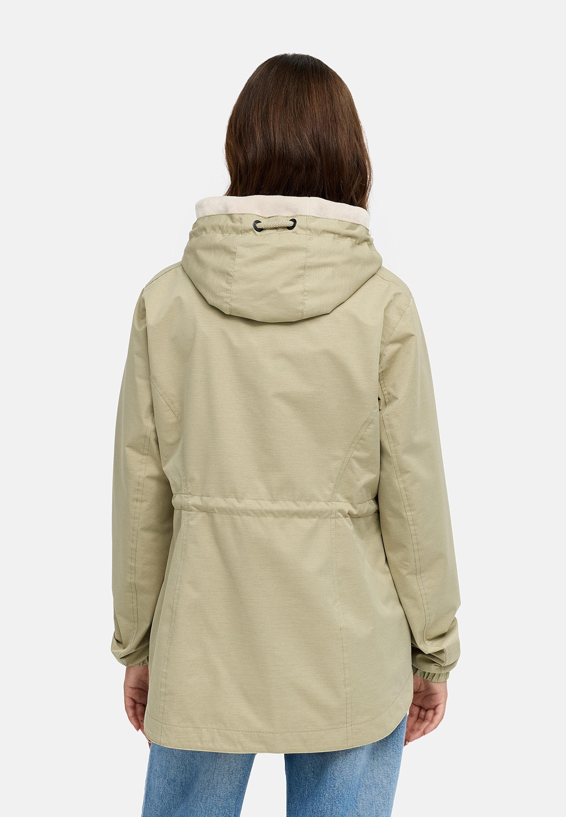 Ragwear Outdoorjacke »Übergangsjacke Dankka Tech« mit Kapuze Stylische Damen Übergangsjacke aus wasserdichtem Material