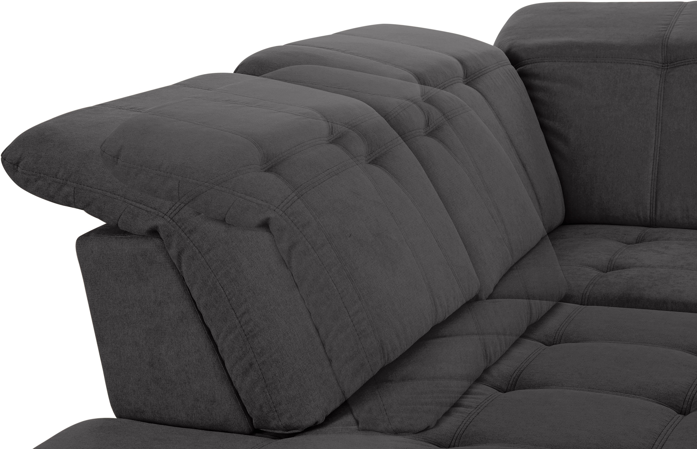 COTTA Wohnlandschaft »Holiday U-Form mit Sitztiefen-, Armteil- und Kopfteilverstellung« wahlweise mit Bettfunktion & Bettkasten