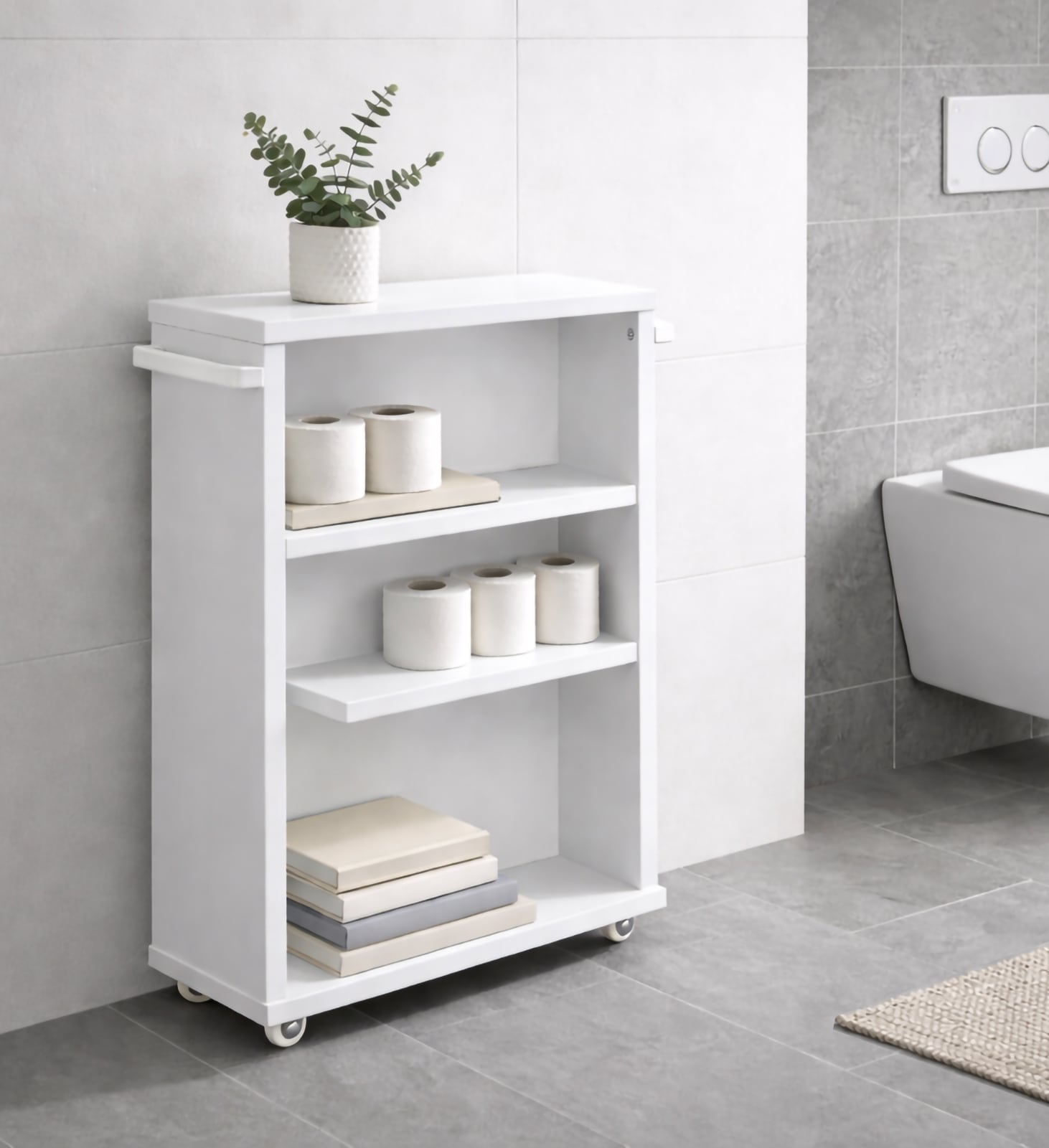 VCM Midischrank »Holz Badschrank Nischenregal Nilari 61 x 20 x 45« 1 Stk. tlg.