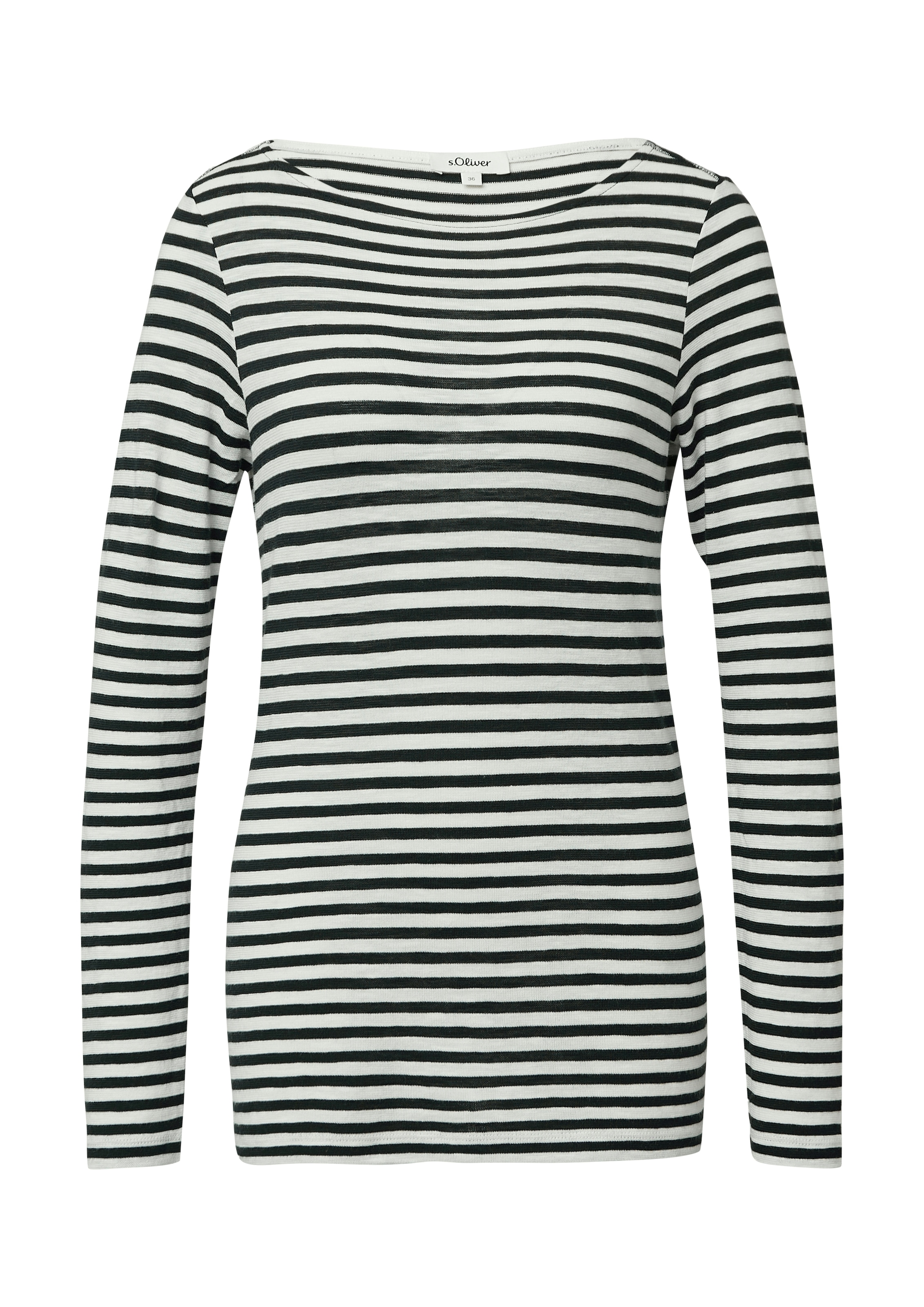 s.Oliver Langarmshirt mit Streifen Muster