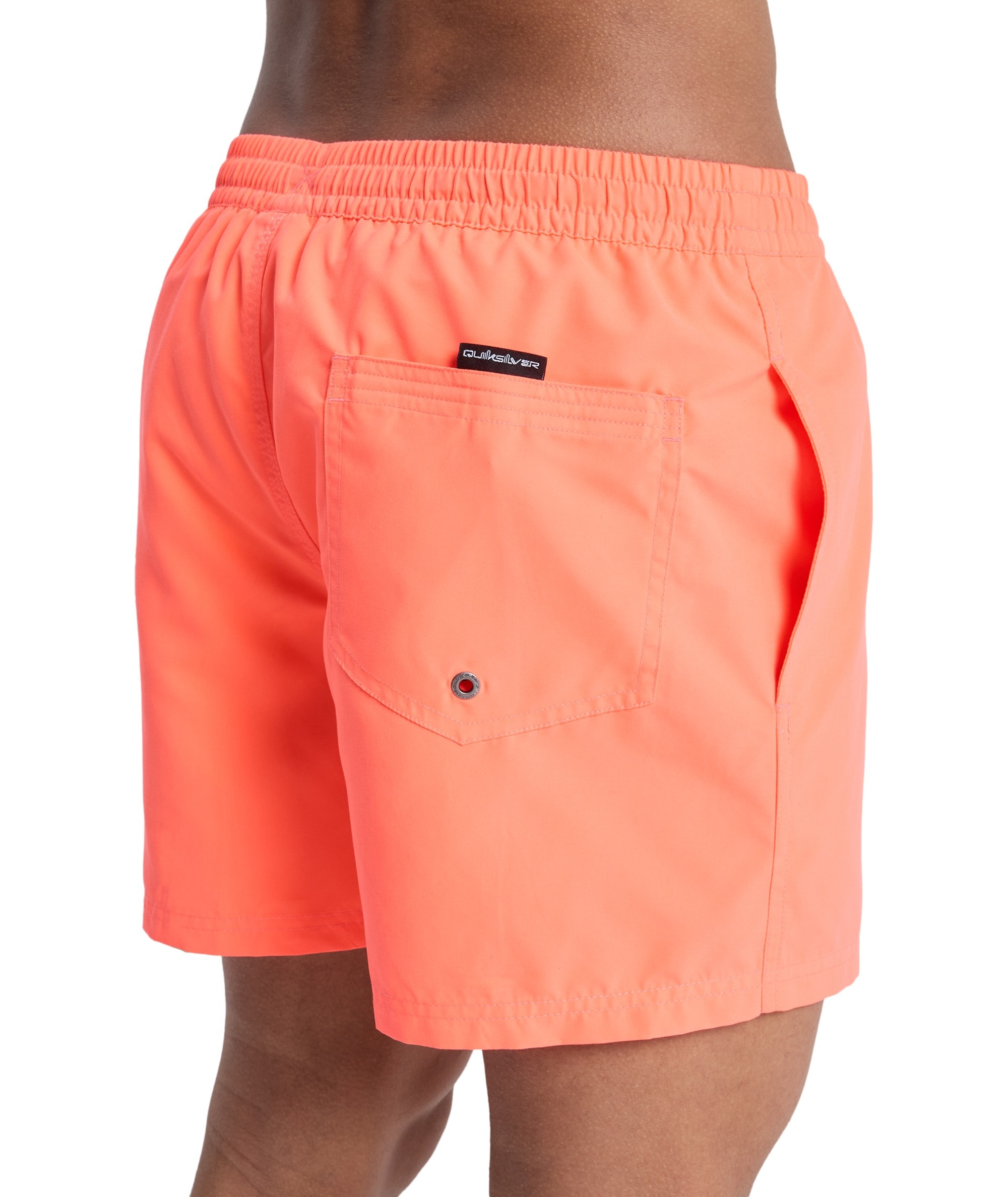 Quiksilver Badeshorts »EVERYDAY VOLLEY 15« unifarbene Optik, mit Brandlabel, schnelltrocknend, normale Leibhöhe