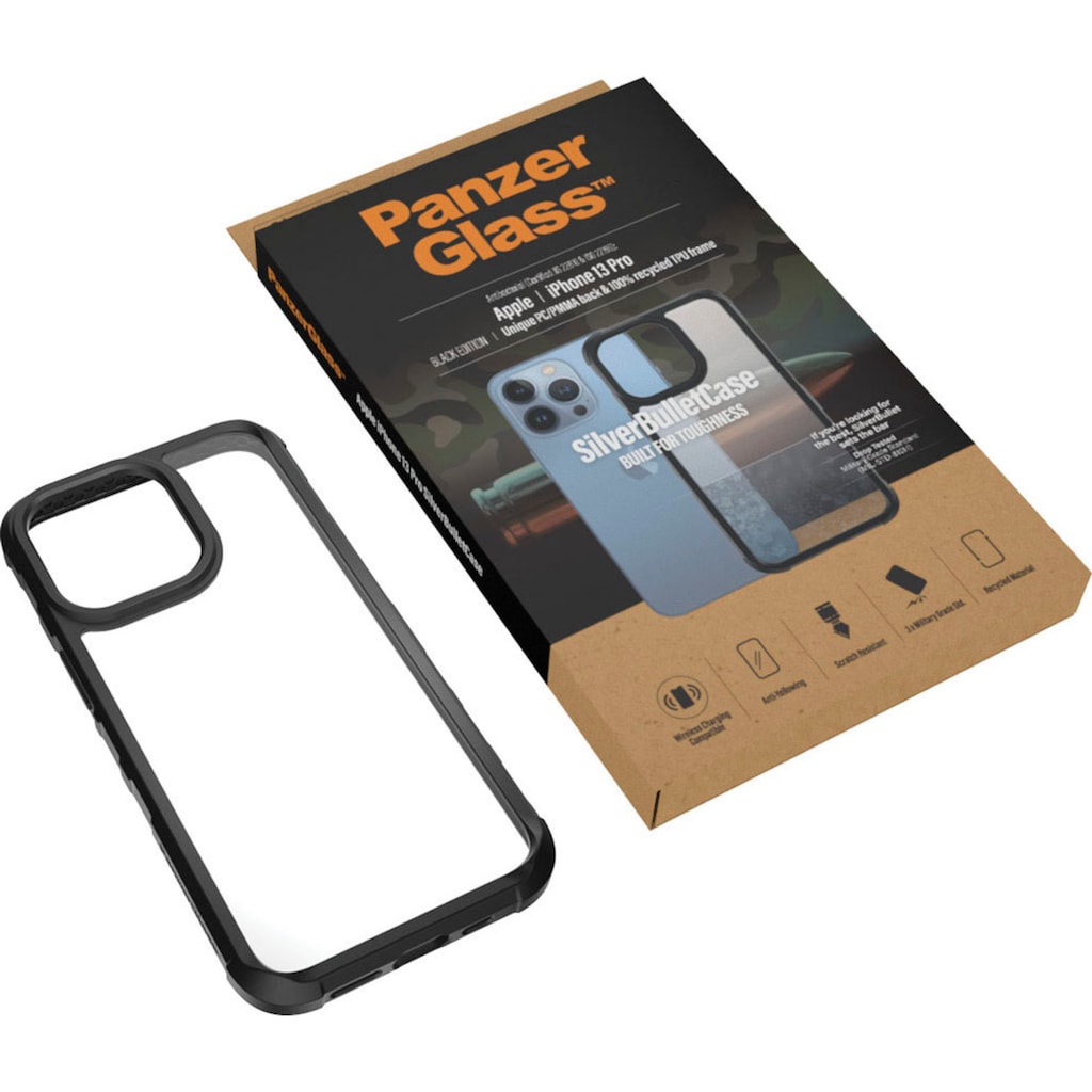 PanzerGlass Smartphone-Hülle »SilverBullet Case iPhone 13 Pro«, iPhone 13 Pro, 15,5 cm (6,1 Zoll)