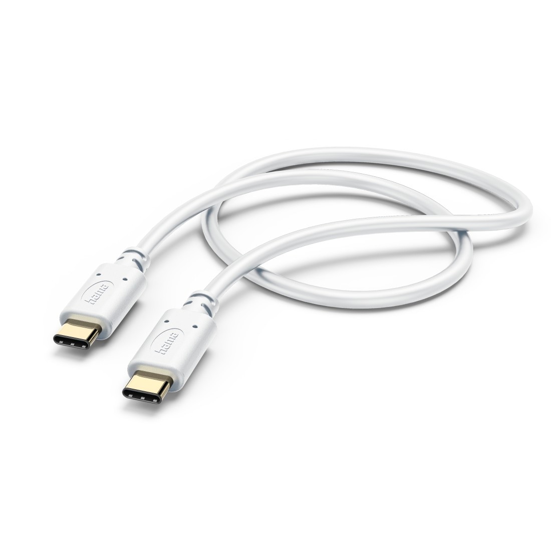 Hama USB-Kabel »Ladekabel, USB-C, 1,5m, weiß« USB Typ C | USB-C USB-C 150 cm Datenübertragung, Schnellladefunktion