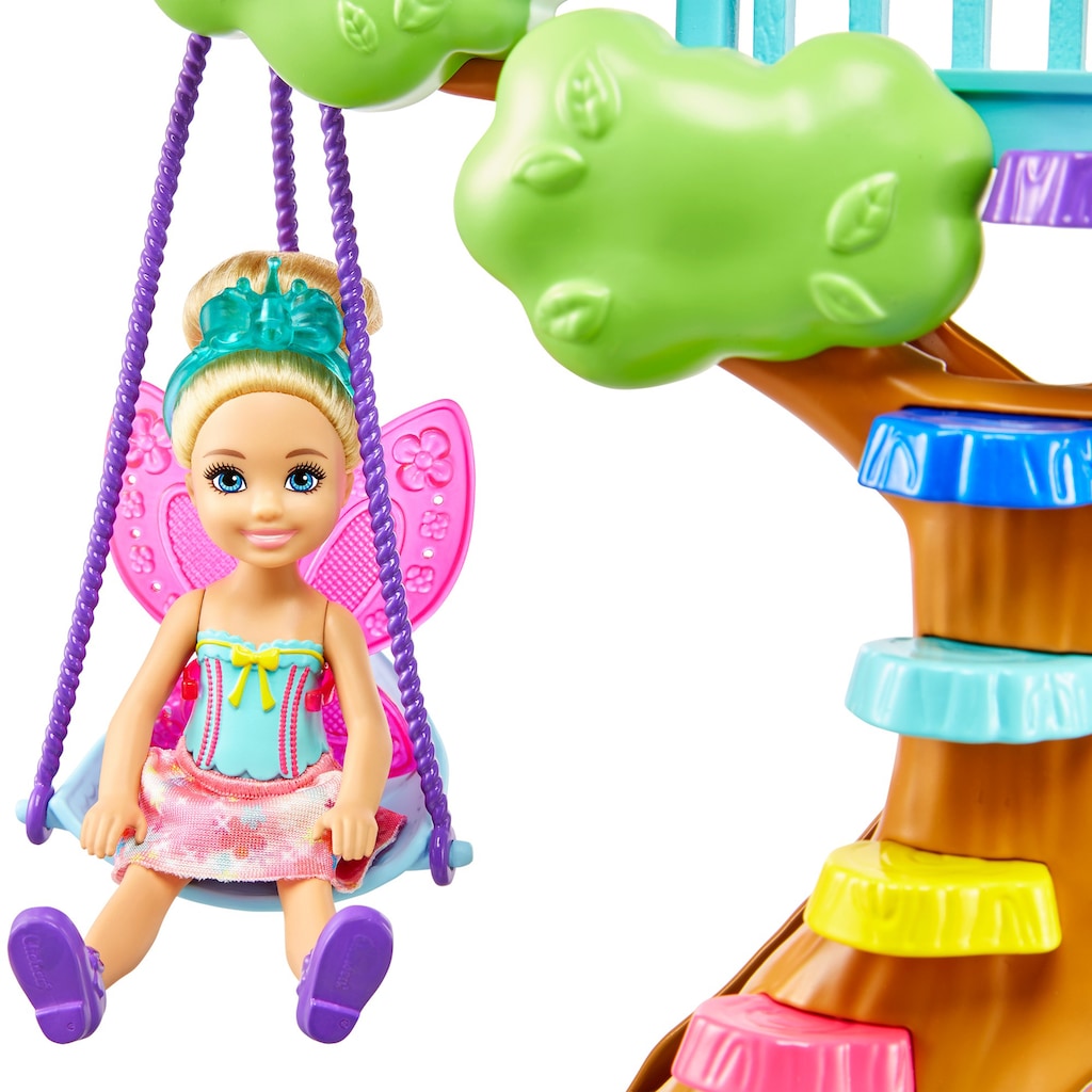 Barbie Puppenhaus »Dreamtopia Chelsea Feen-Baumhaus-Spielset mit Puppe«