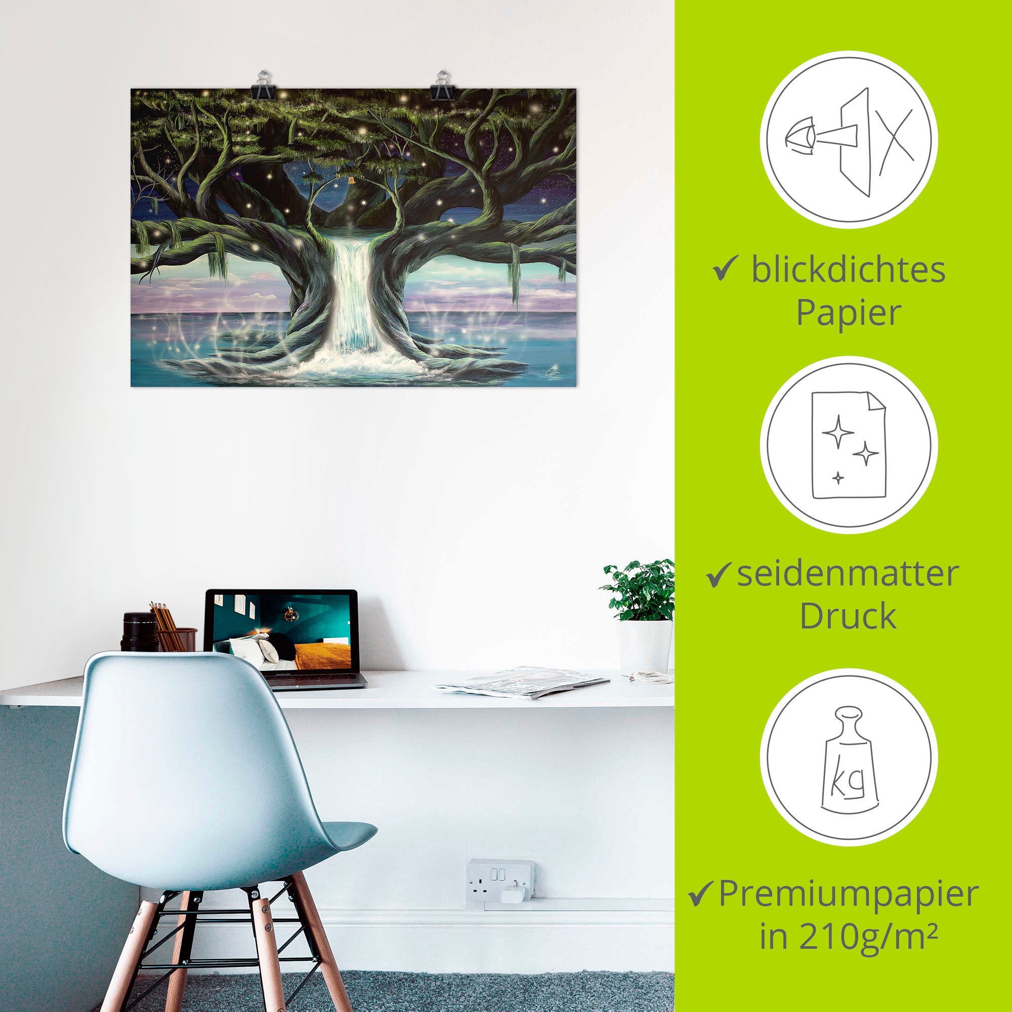 Artland Wandbild »Der Baum der Seelen« Landschaften 1 Stk. tlg. als Leinwandbild, Poster in verschied. Größen